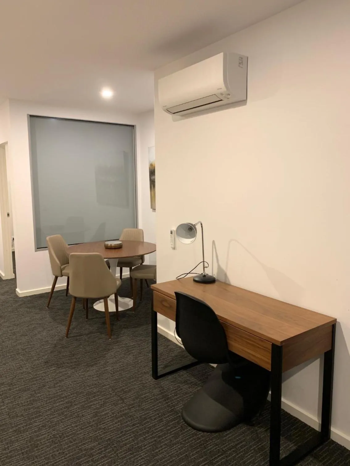 Dining area in The Palms Apartments