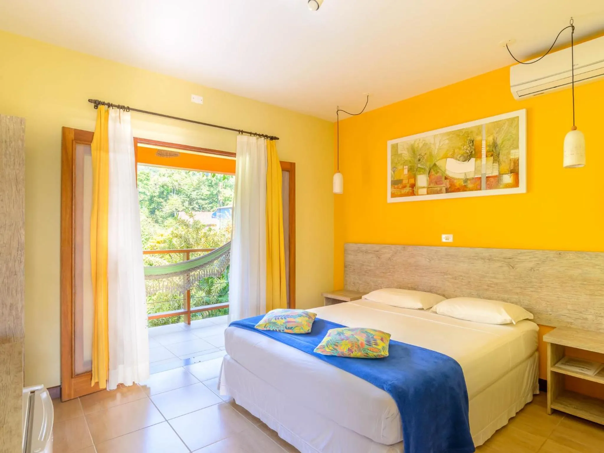 Bed in Pousada Ecoilha