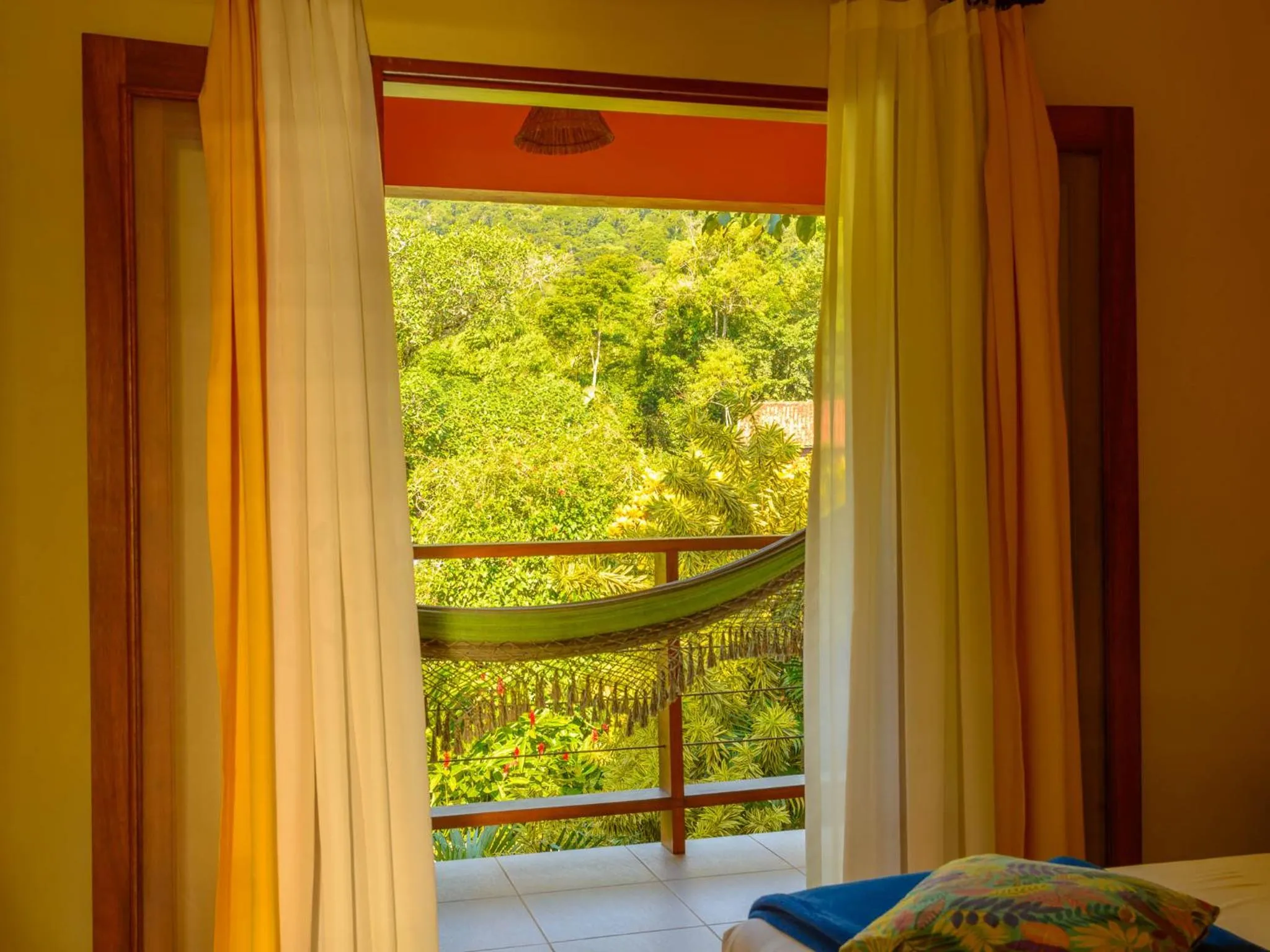 Bed in Pousada Ecoilha