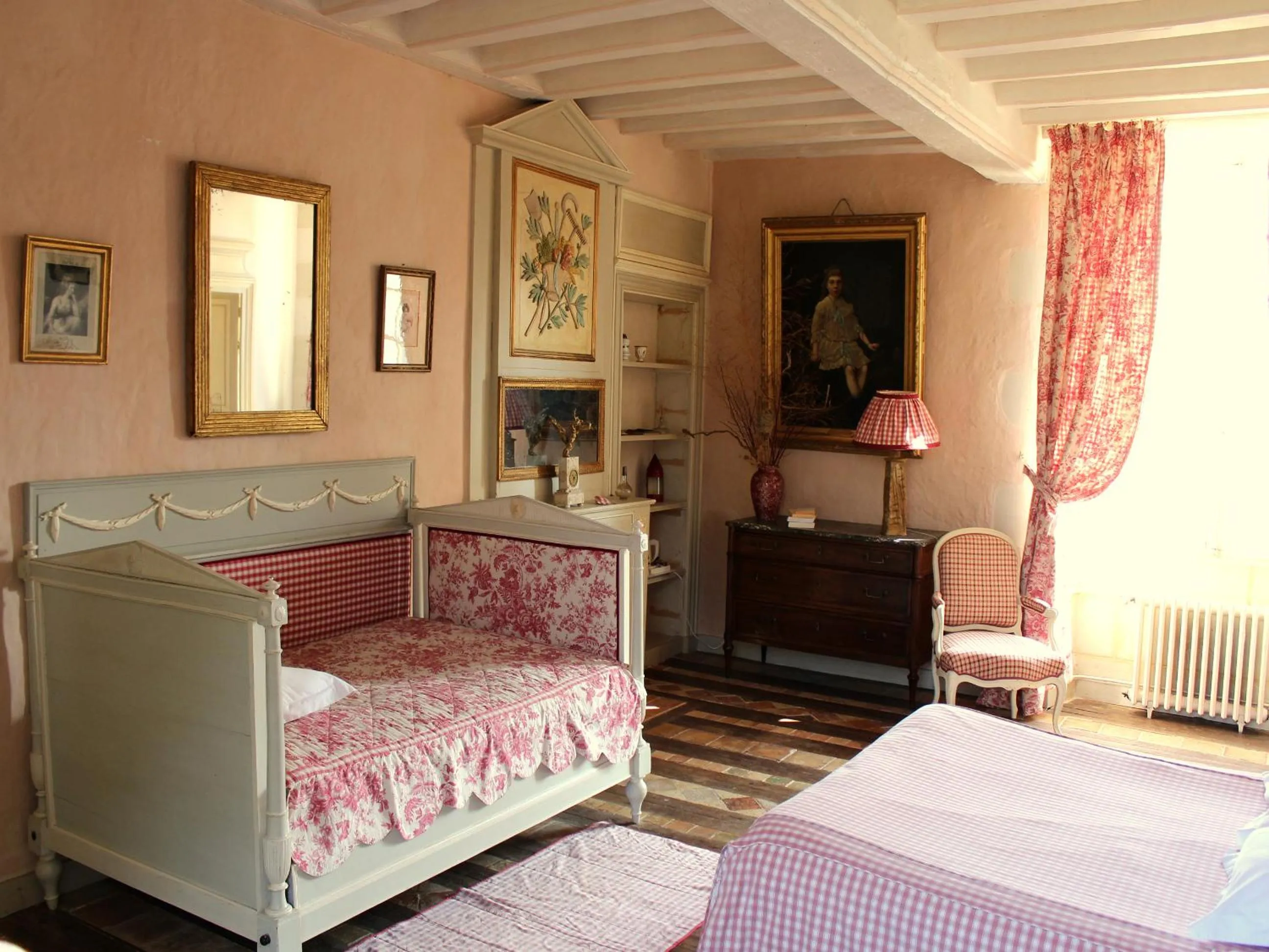 Bedroom, Bed in Château De Chambiers