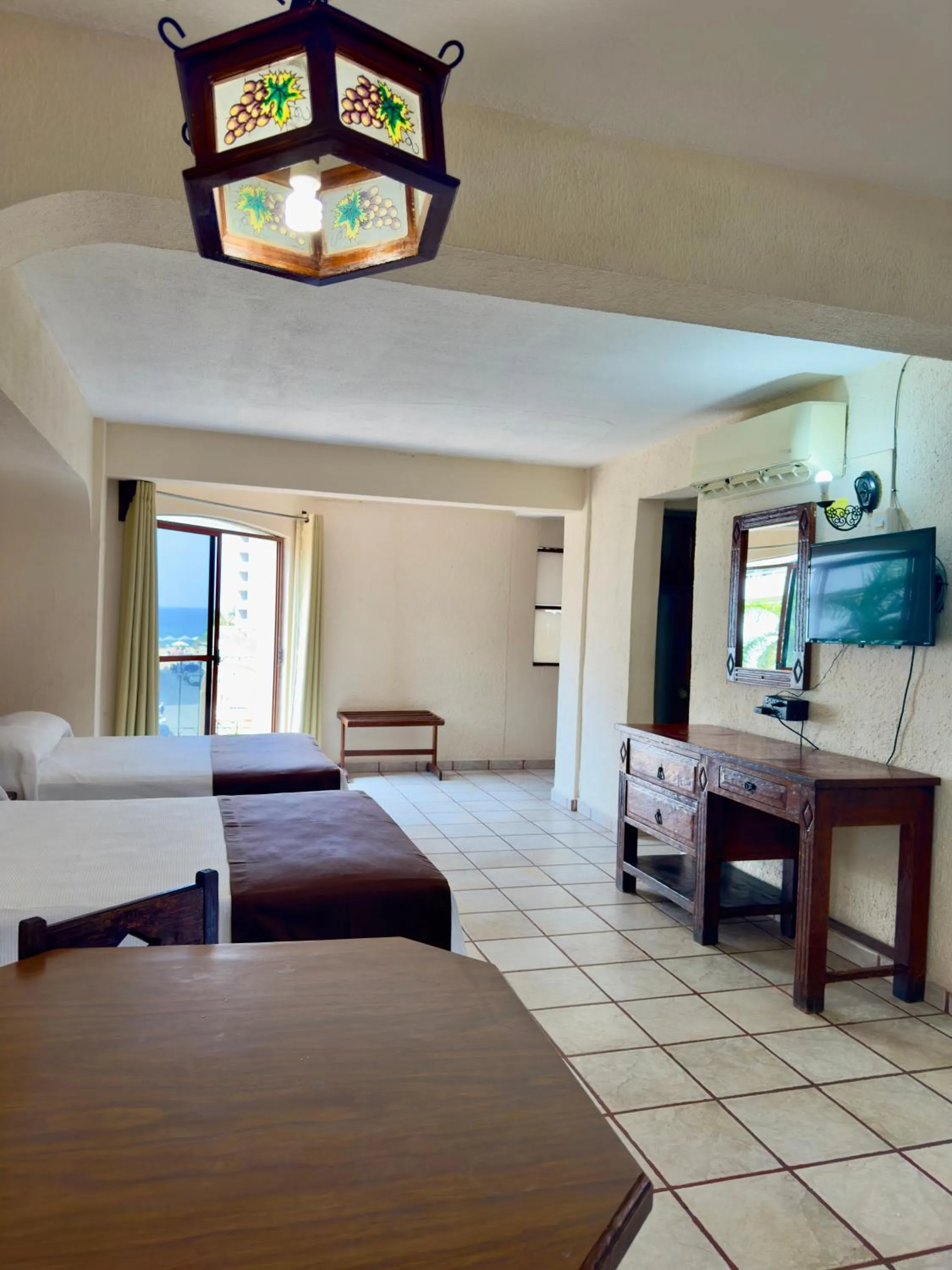 Bed in Hotel Hacienda María Eugenia Acapulco