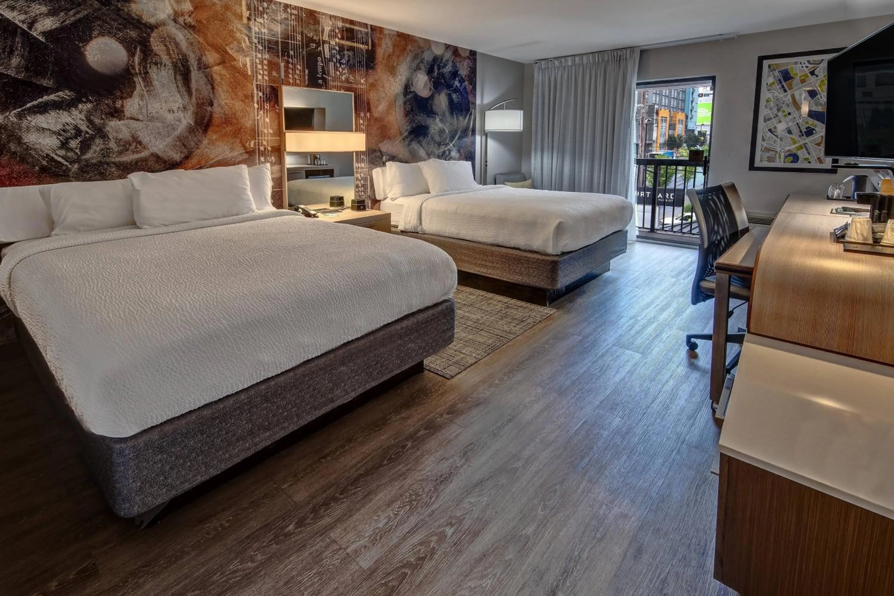 Photo of the whole room, Bed in Courtyard by Marriott Nashville Vanderbilt West End