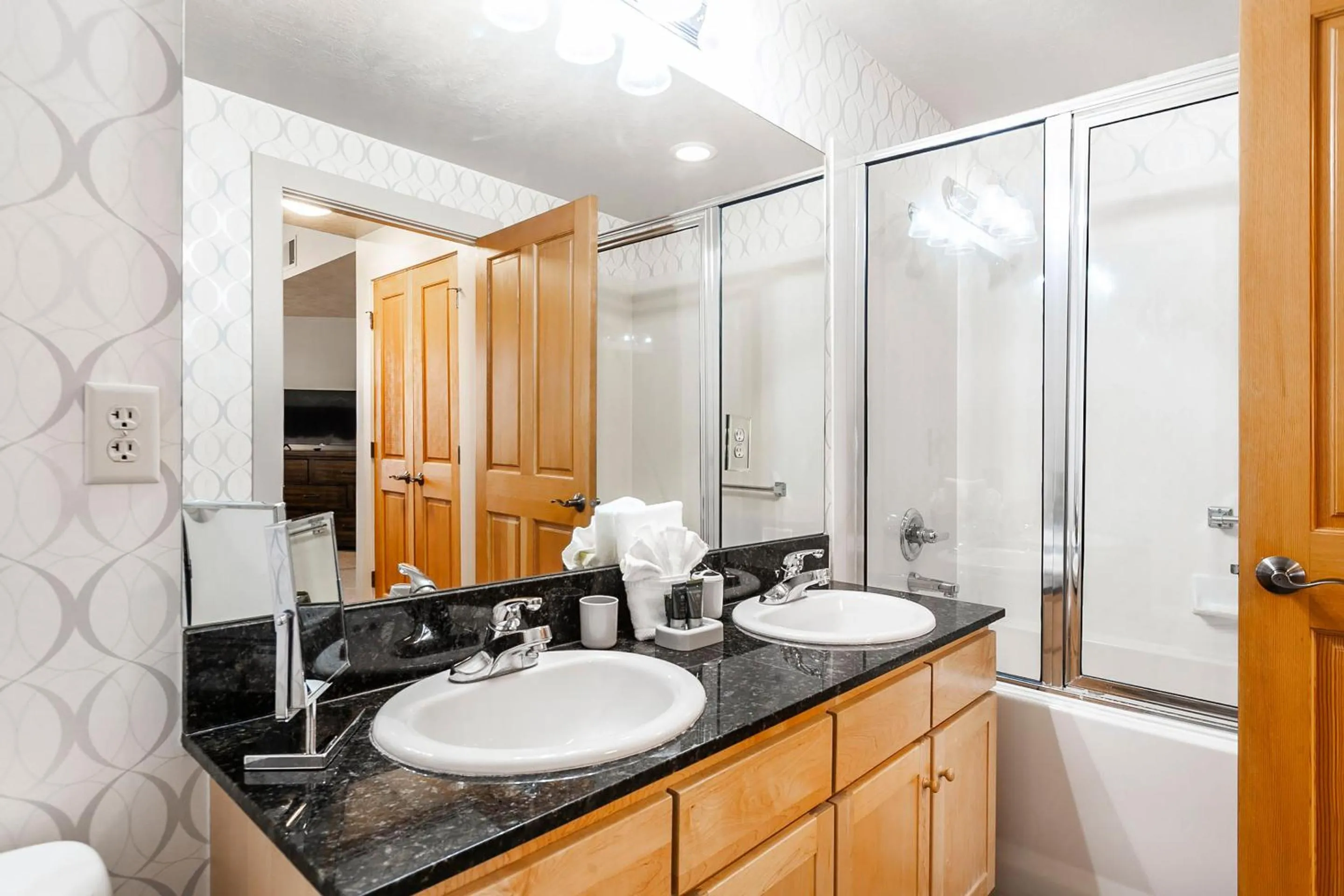 Bathroom in Crestview Condominiums by All Seasons Resort Lodging