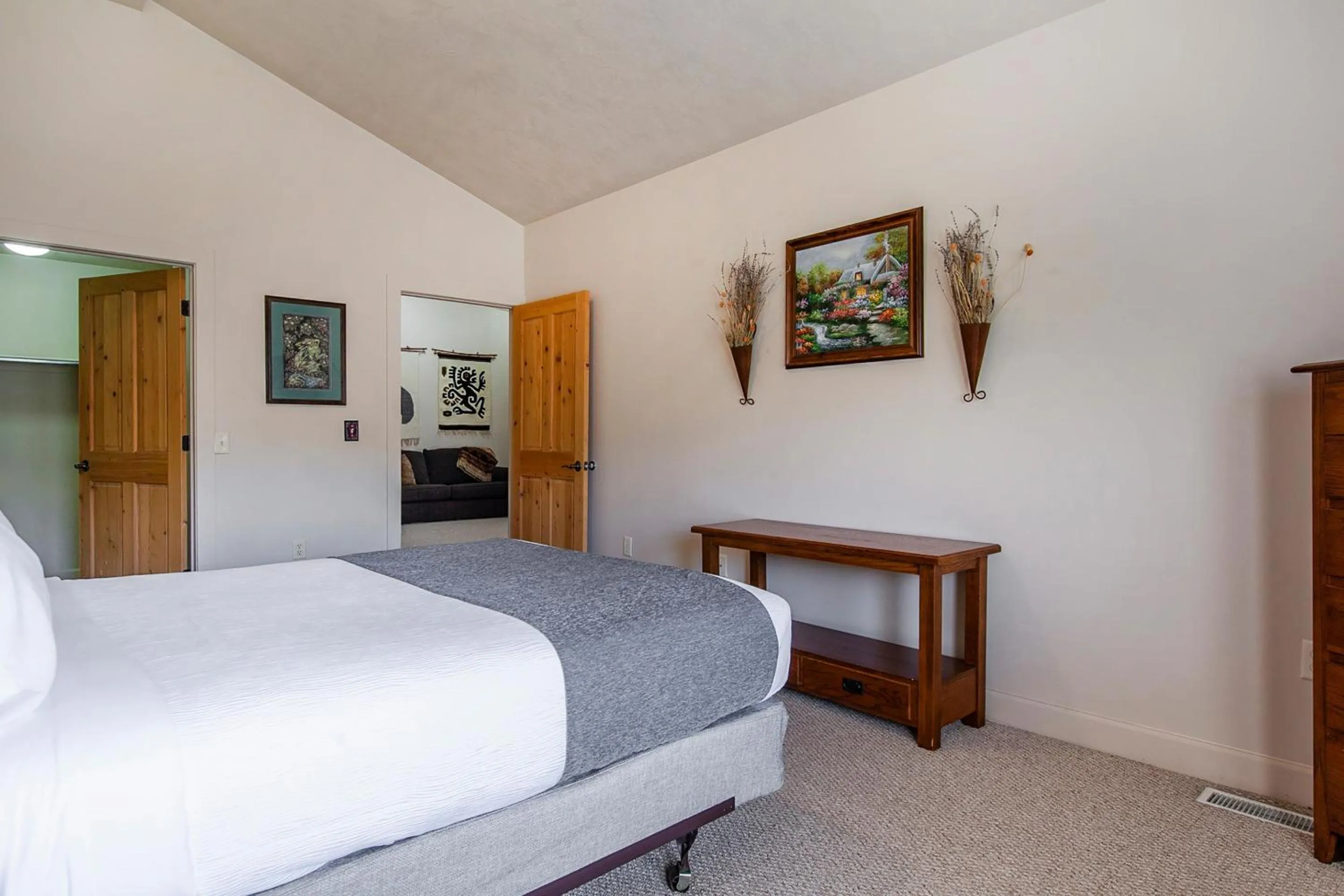 Bedroom, Bed in Crestview Condominiums by All Seasons Resort Lodging