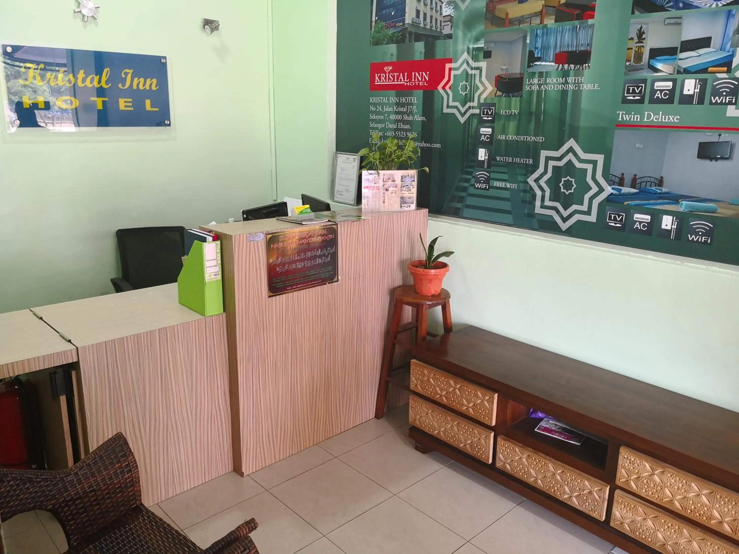 Lobby or reception in Kristal Inn Hotel Shah Alam 2