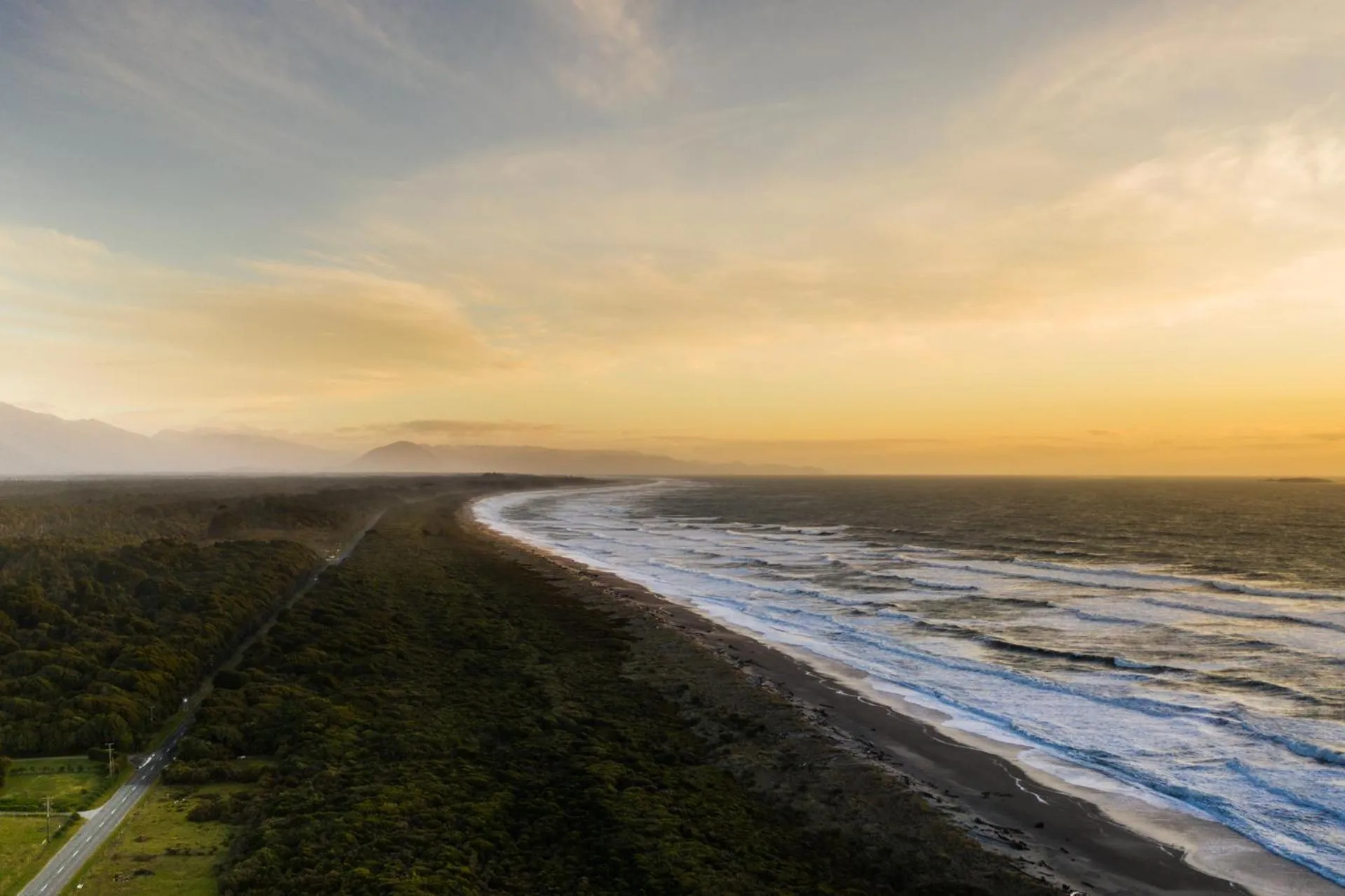 Bird's eye view in Haast Beach Motel