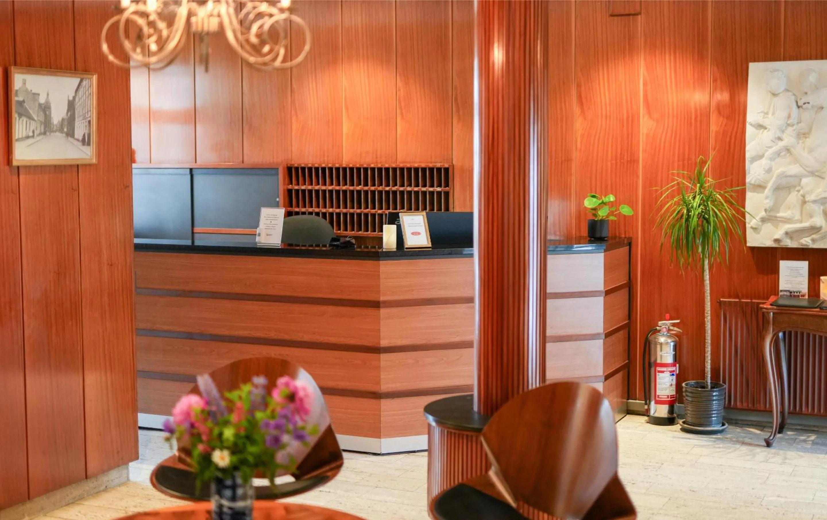 Lobby or reception in Hotel Ansgar