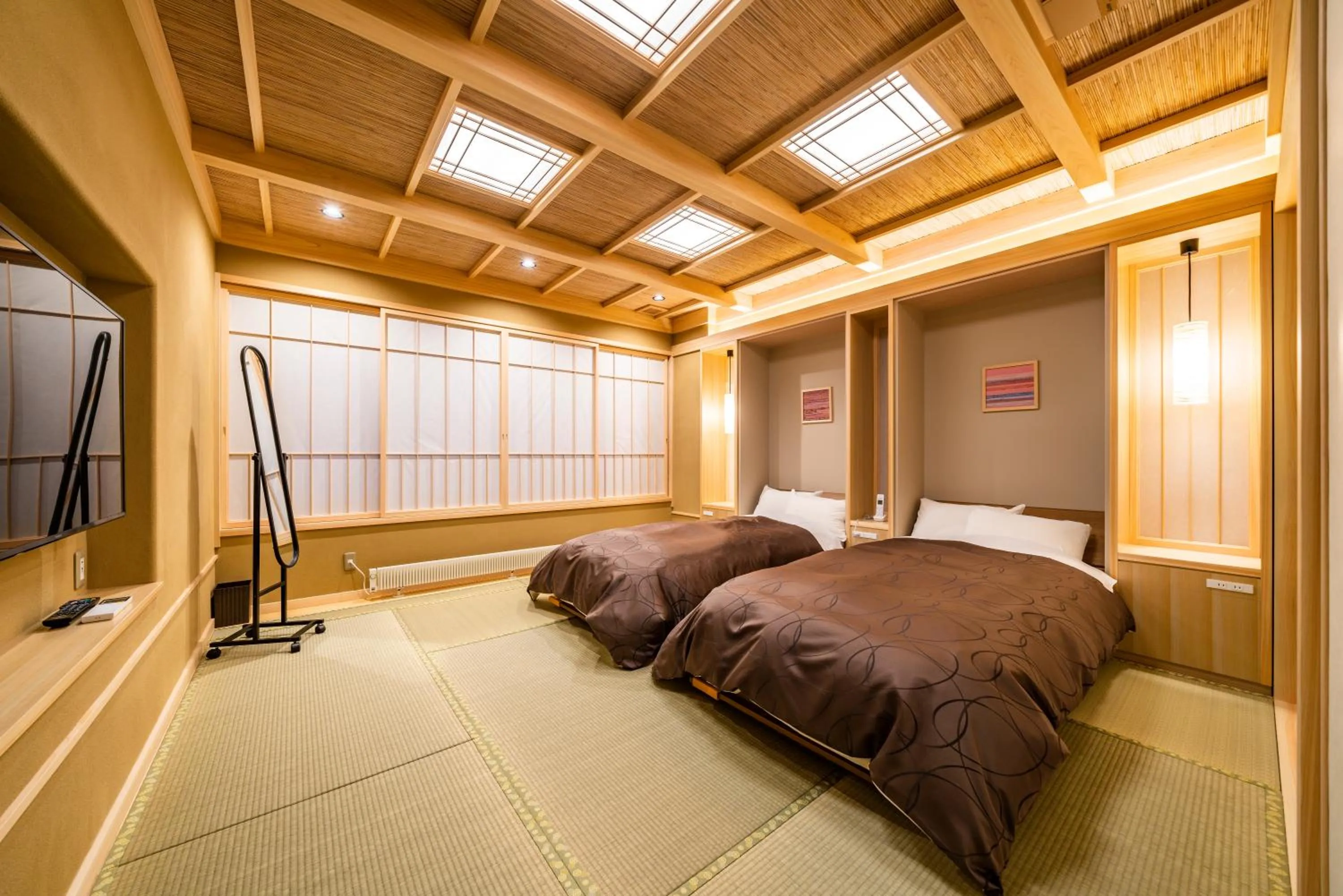 Photo of the whole room, Bed in Uesugi no Miyu Gotenmori