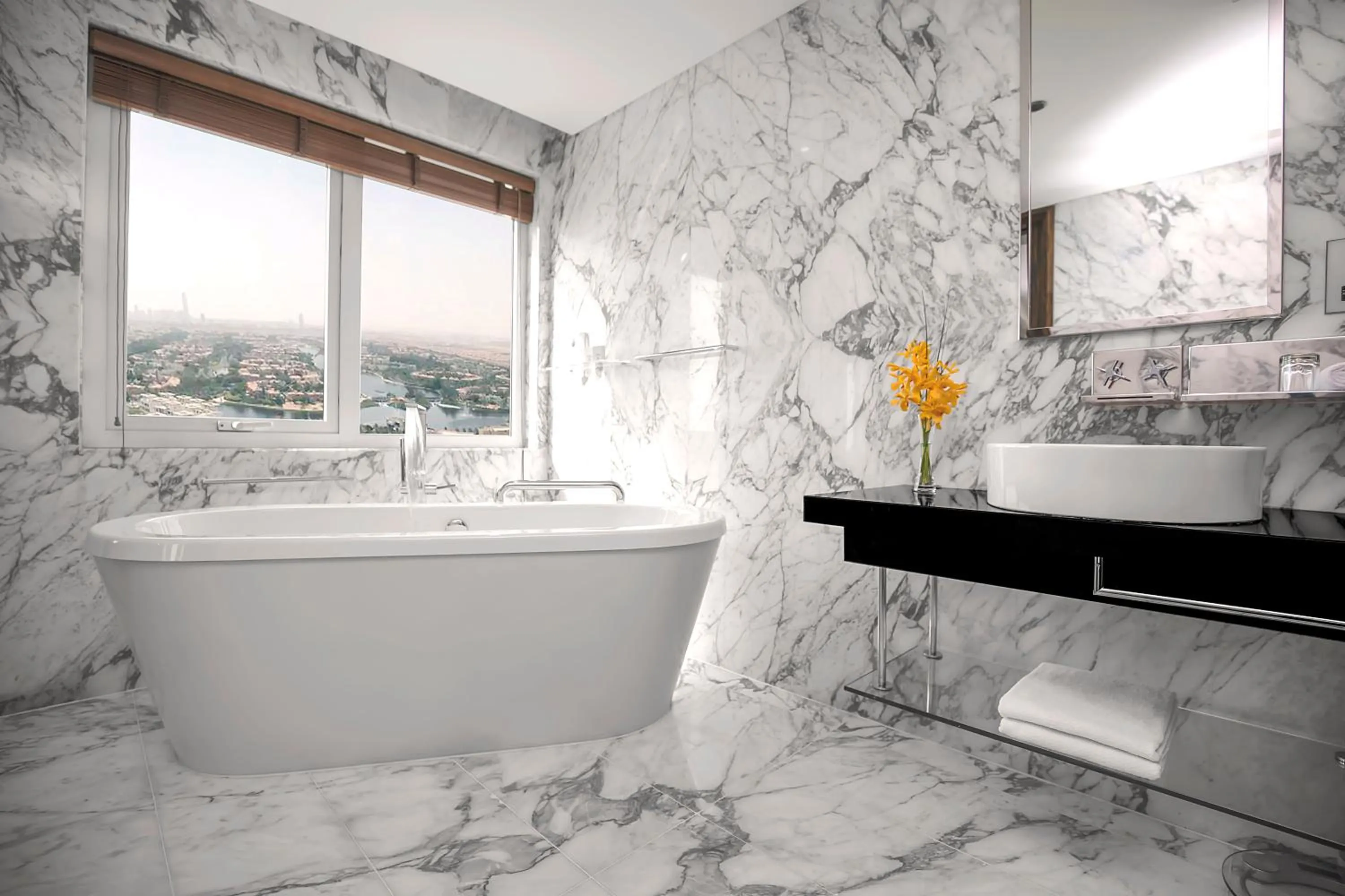 Bathroom in voco - Bonnington Dubai by IHG