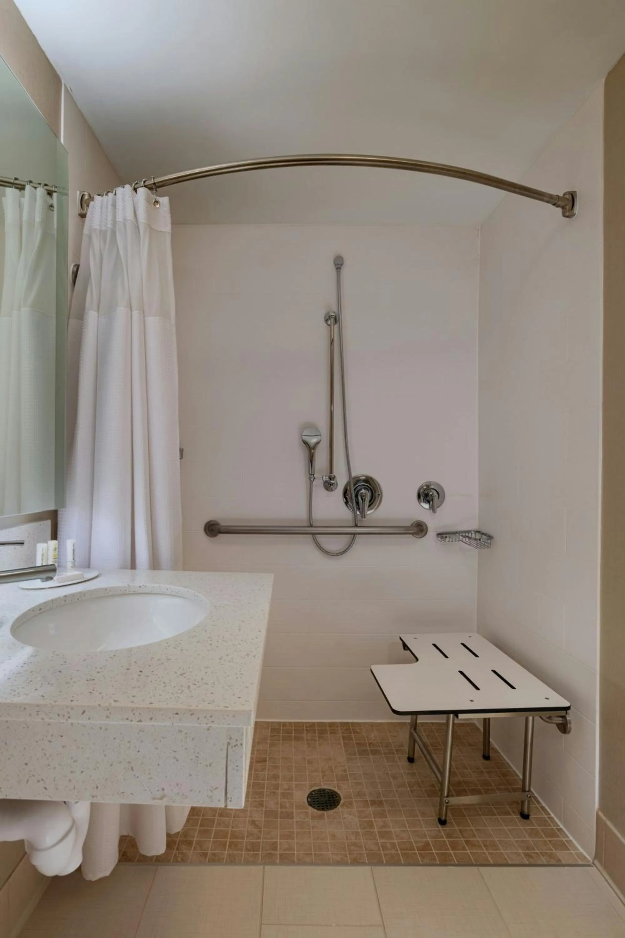 Bathroom, Bed in SpringHill Suites Boise West/Eagle