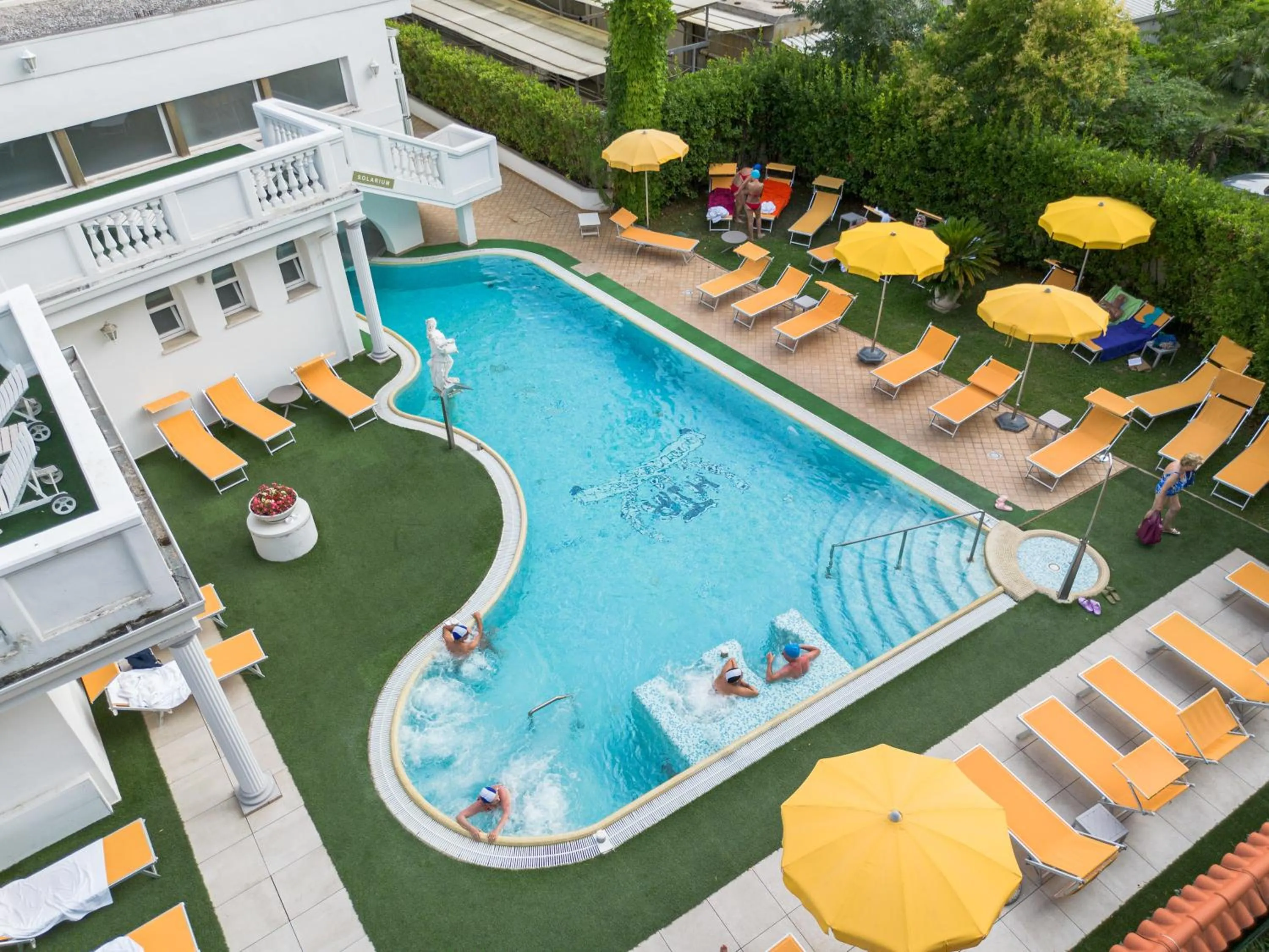 Pool view in Hotel Terme Roma