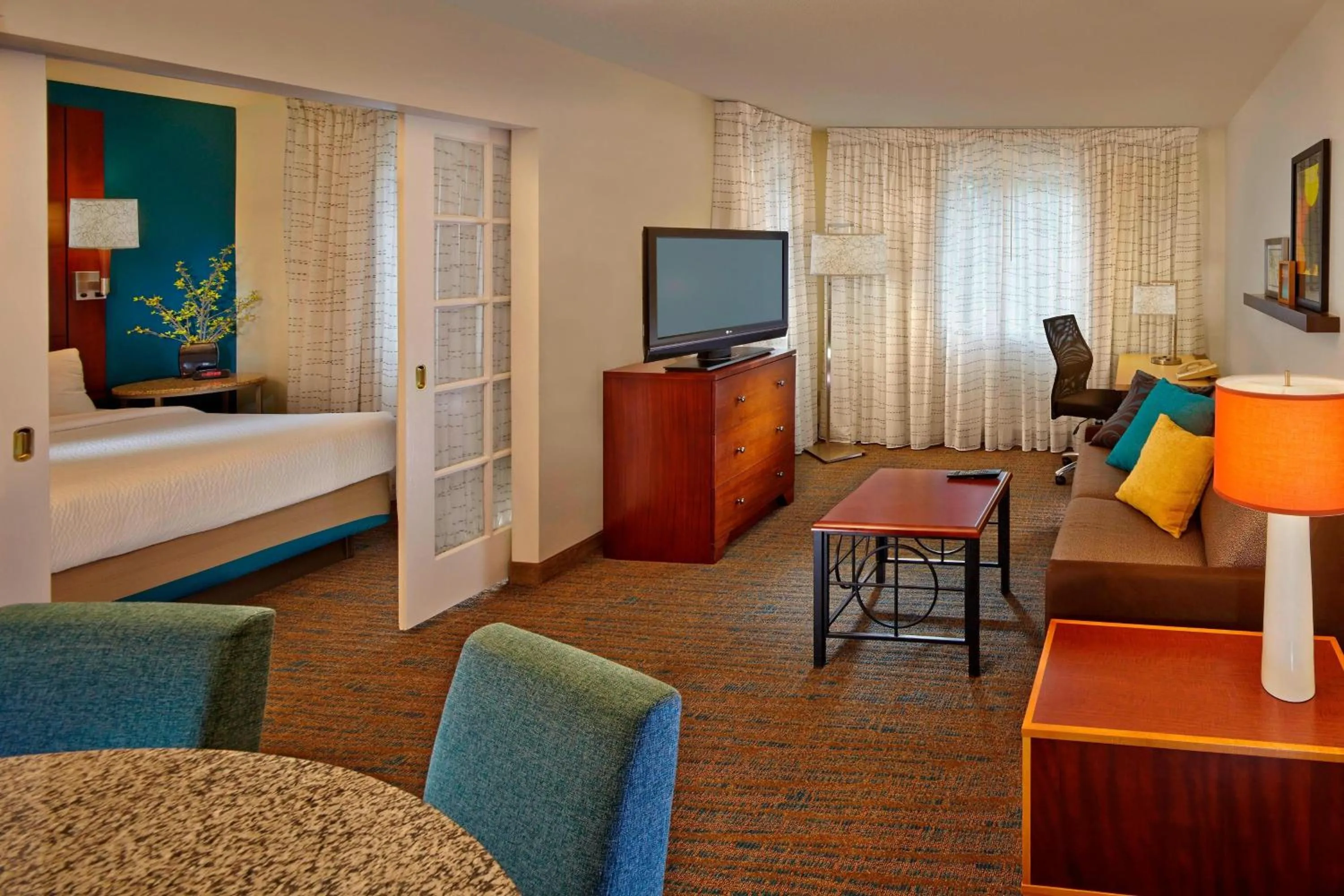 Living room in Residence Inn Boston Tewksbury/Andover