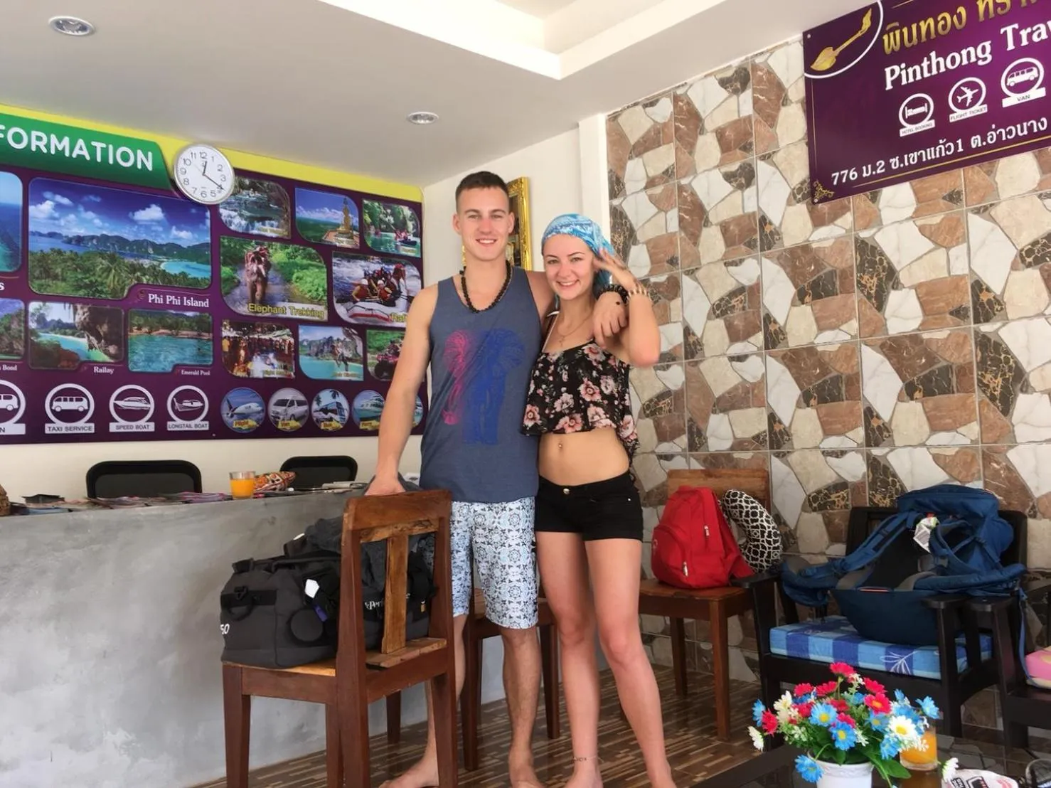 Lobby or reception in Pinthong Aonang Villa