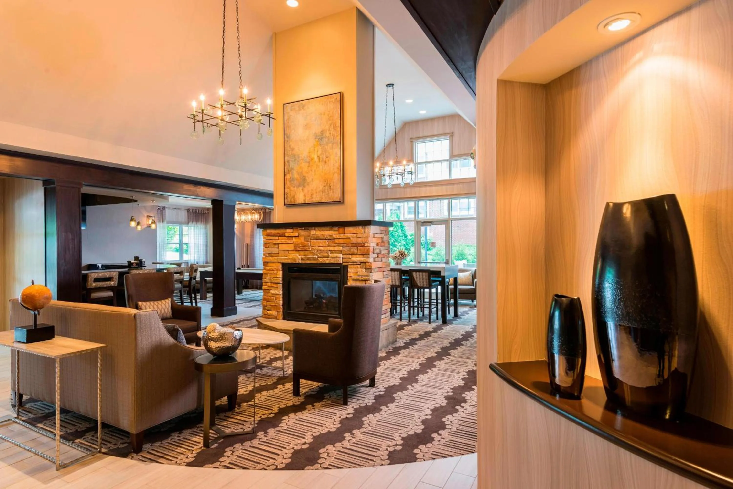 Lobby or reception in Residence Inn Worcester