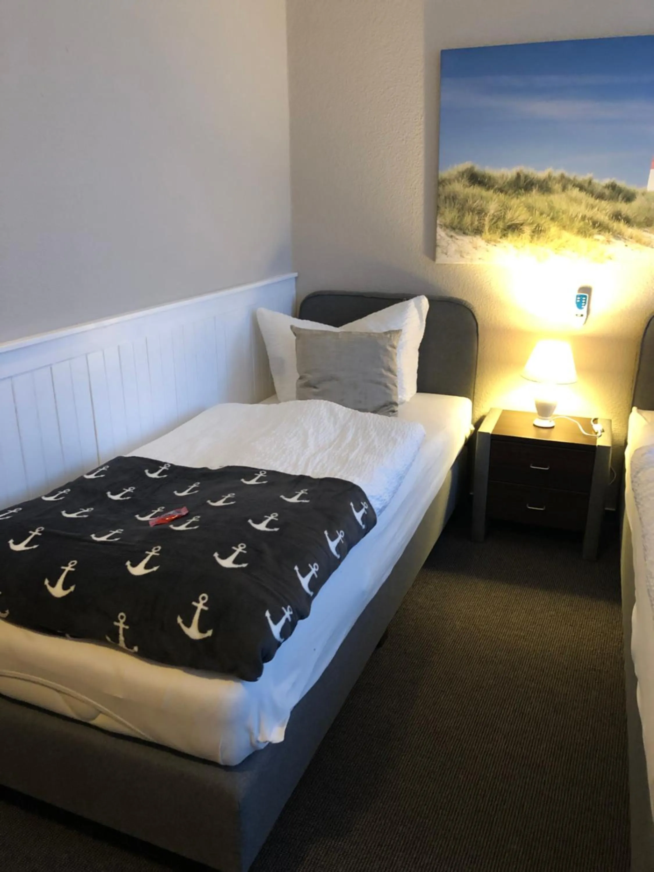 Bed in City-Hotel-Wolgast