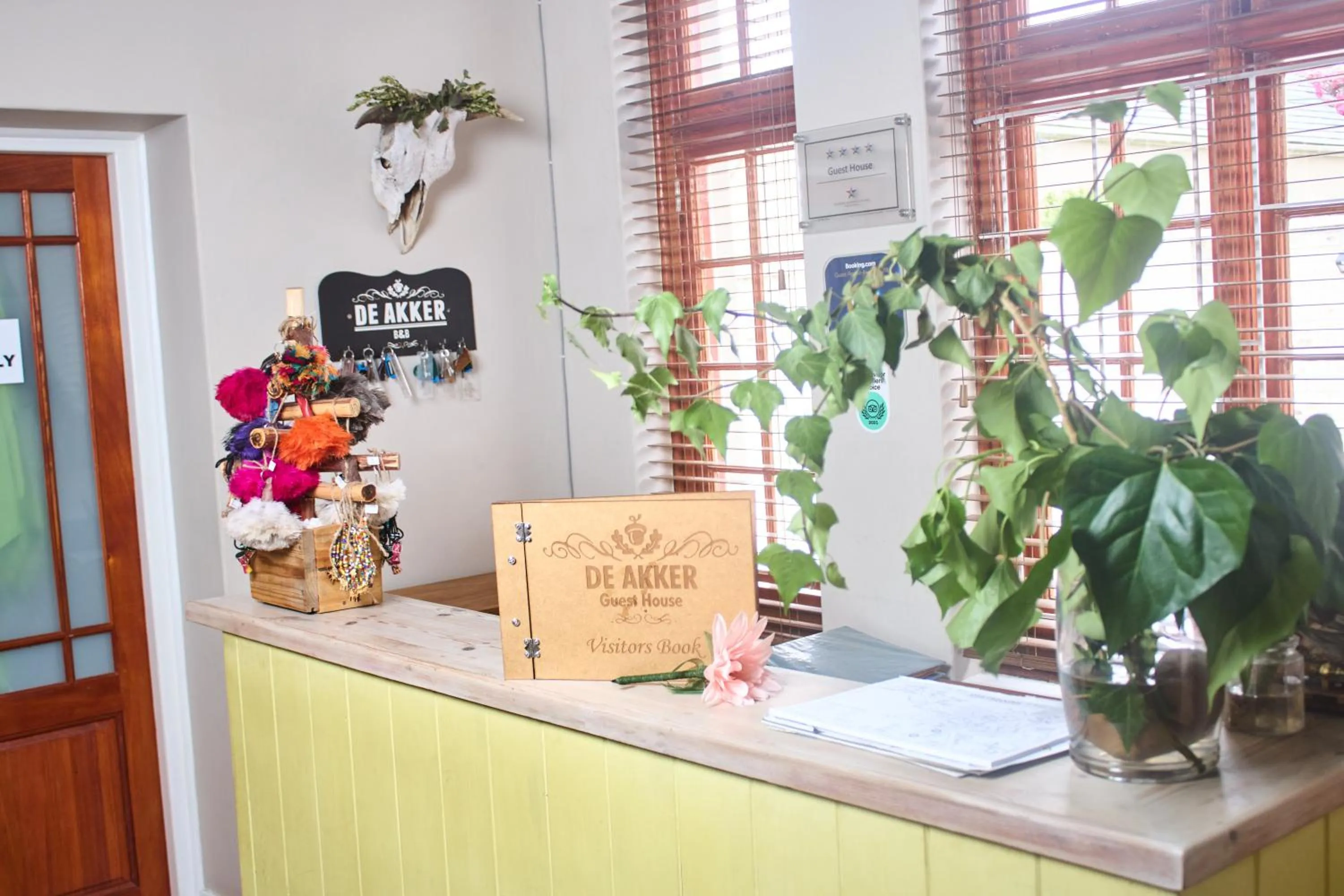 Lobby or reception in De Akker Guest House Oudtshoorn