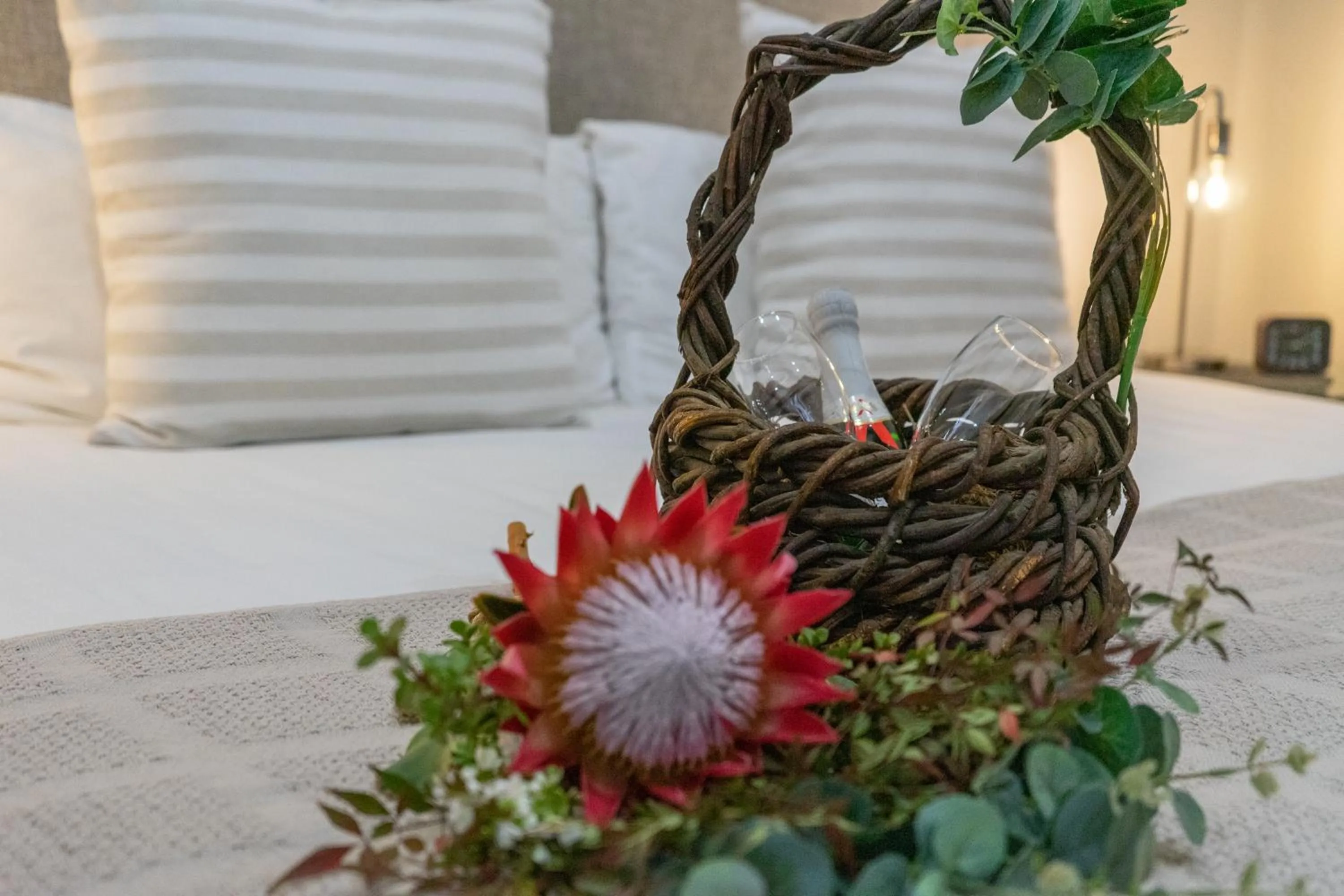 Decorative detail, Bed in De Akker Guest House Oudtshoorn