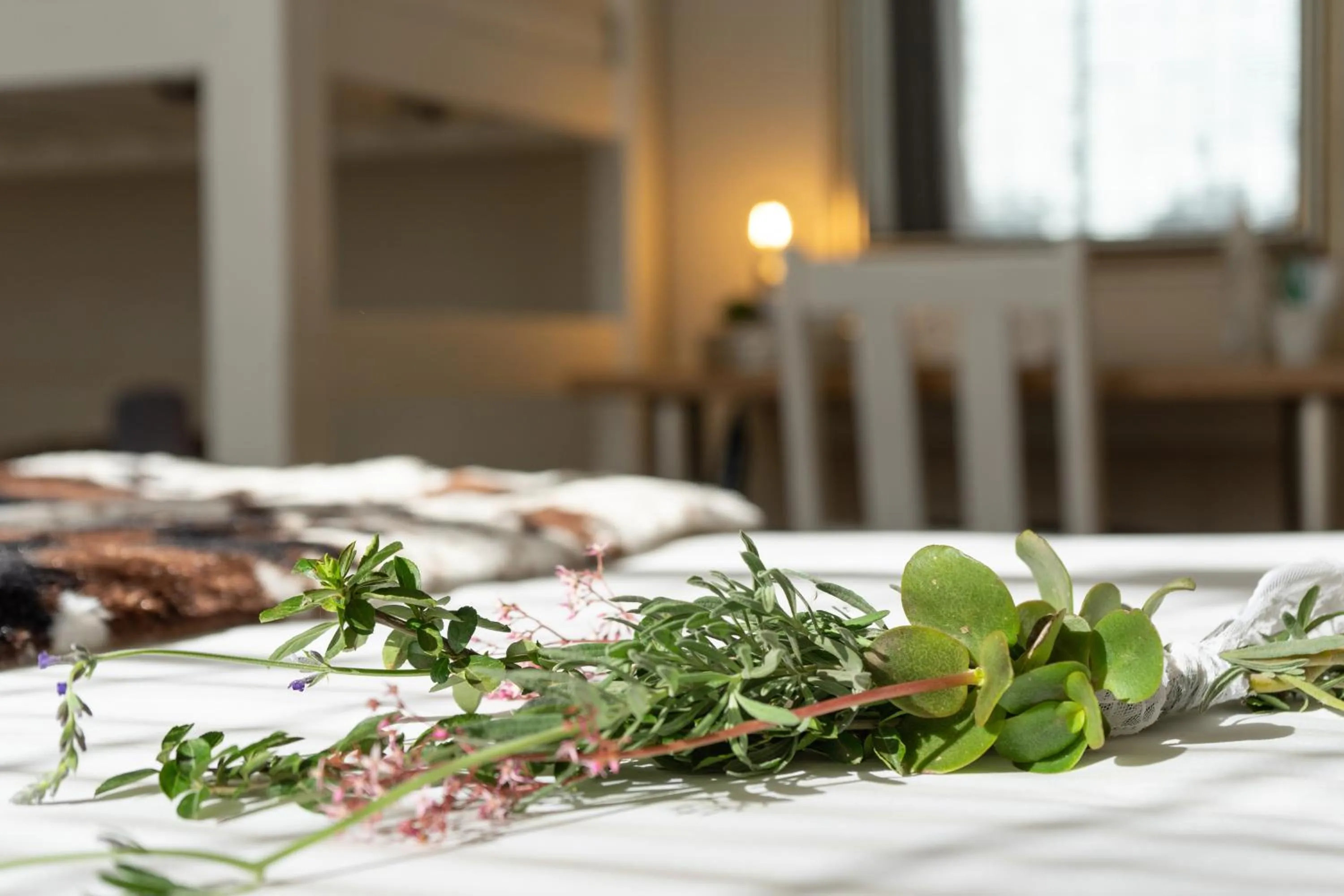 Decorative detail, Bed in De Akker Guest House Oudtshoorn