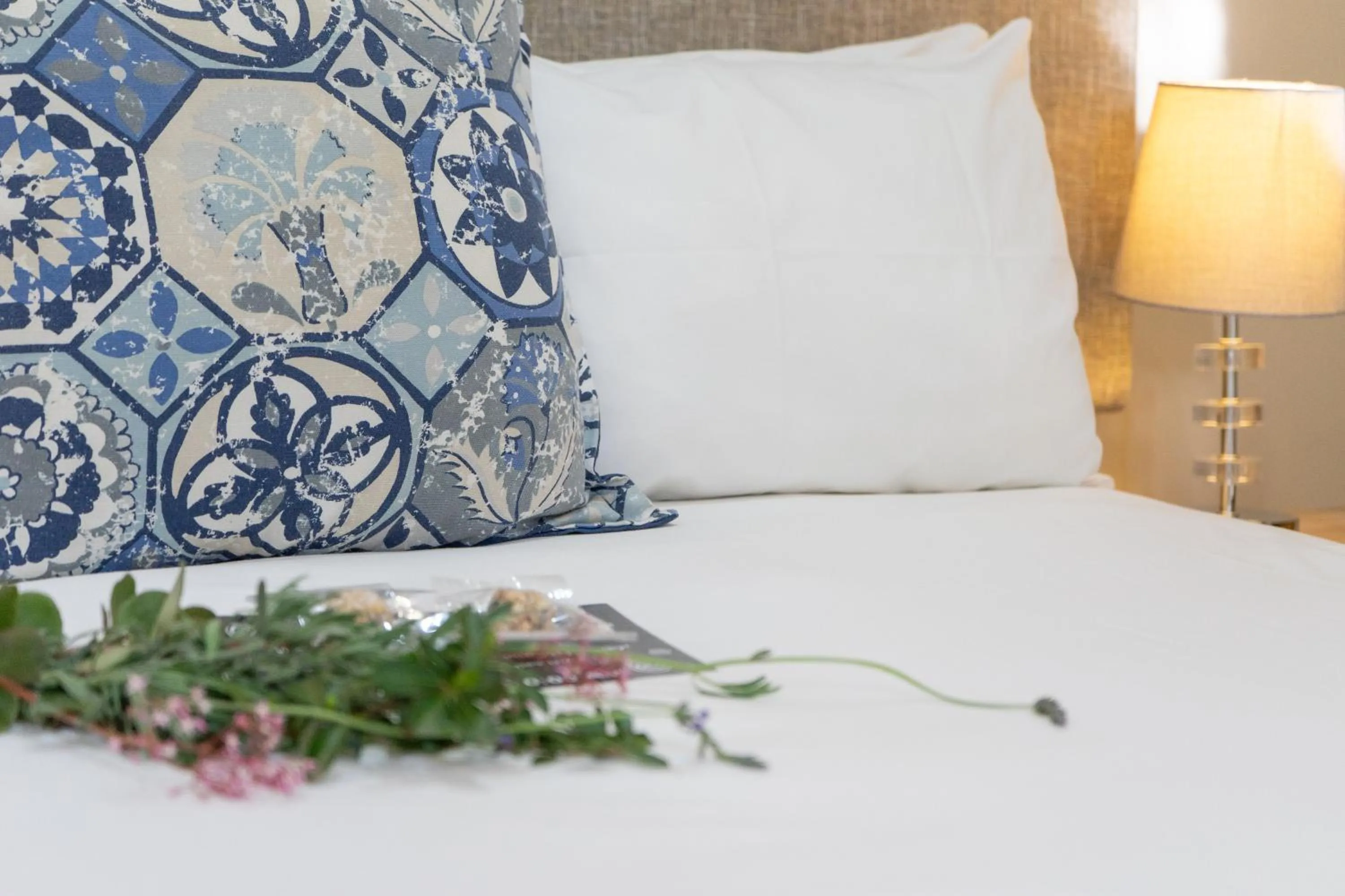 Decorative detail, Bed in De Akker Guest House Oudtshoorn