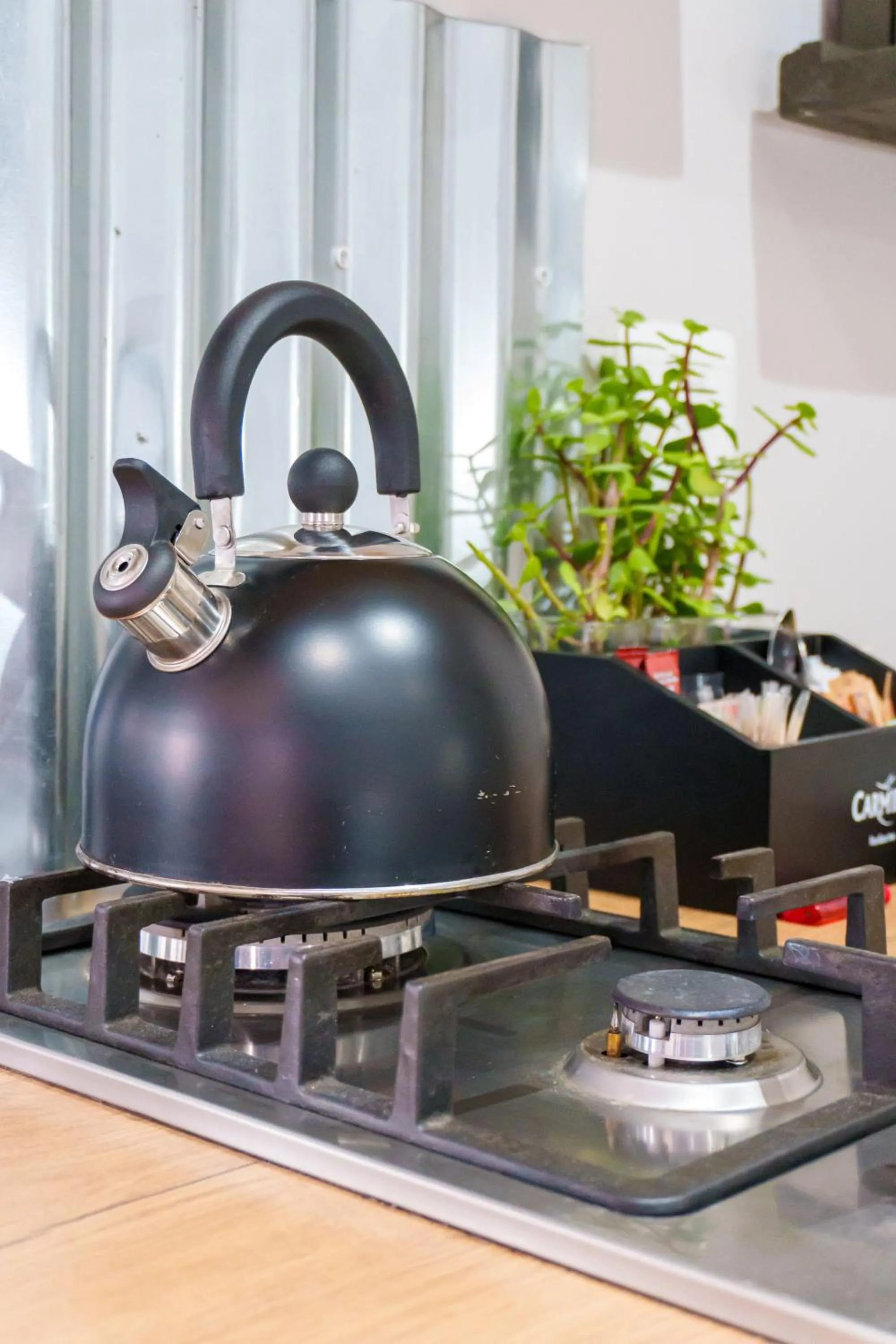 stove in De Akker Guest House Oudtshoorn