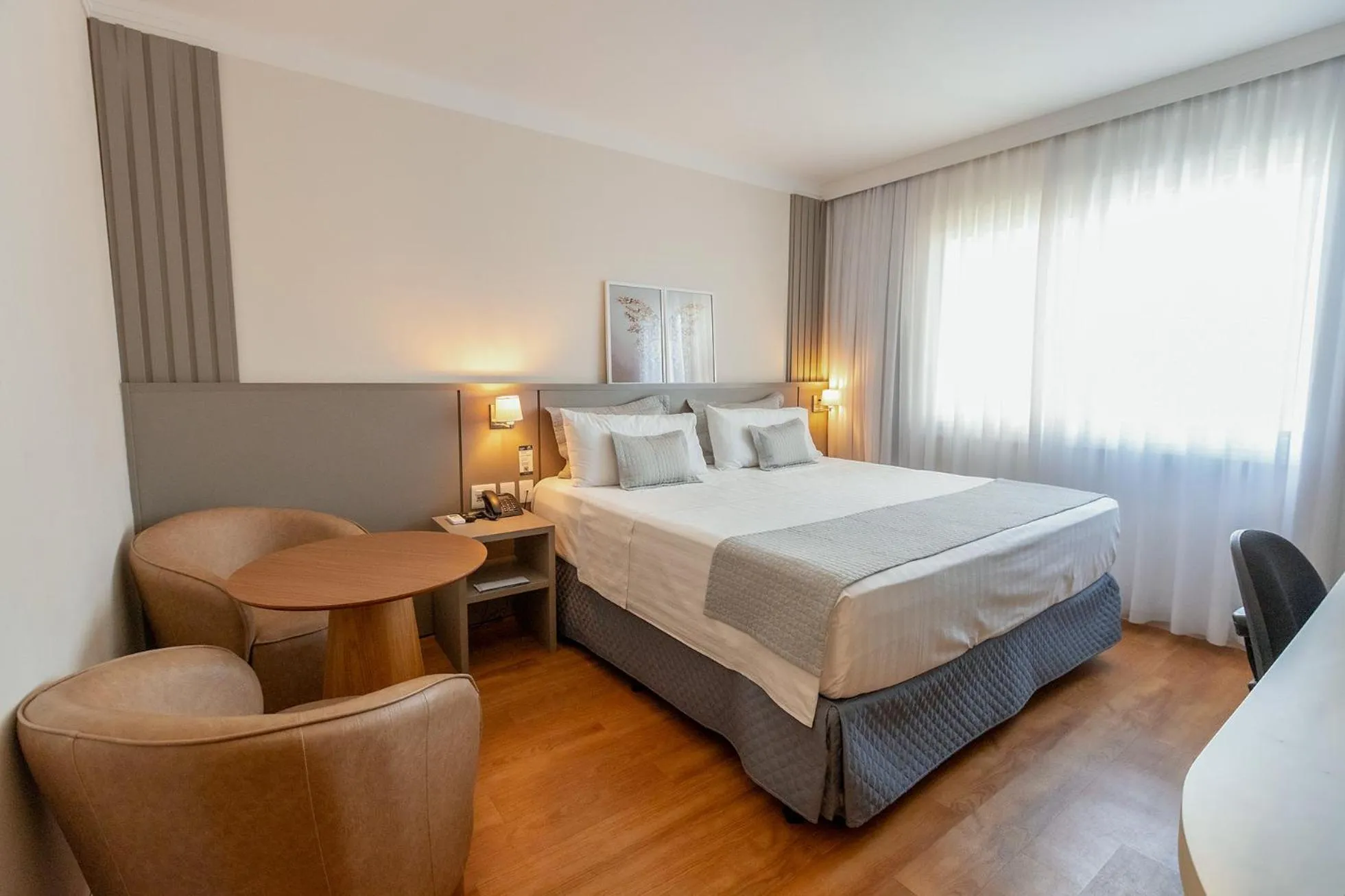 Bed in Hotel Premium Campinas