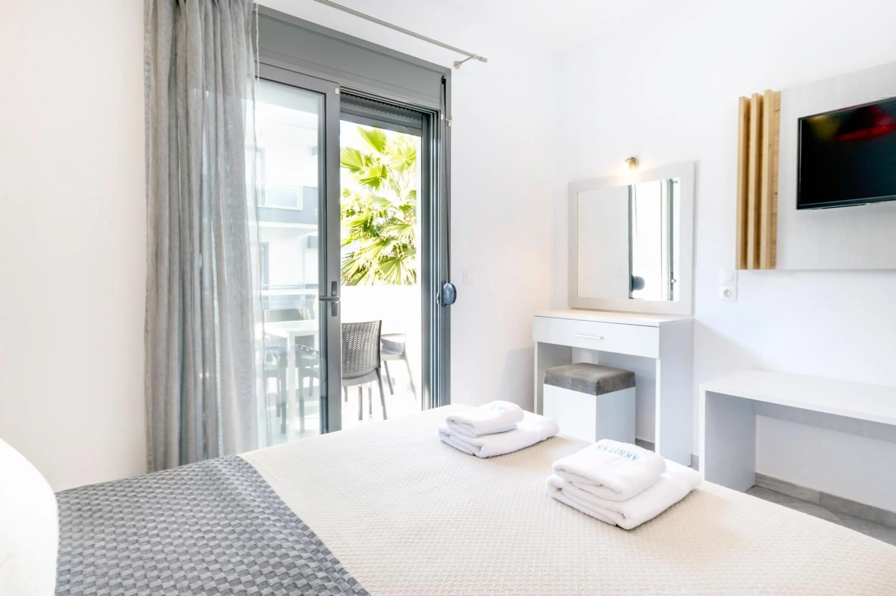 Bedroom, Bed in Akritas Hotel Pefkochori