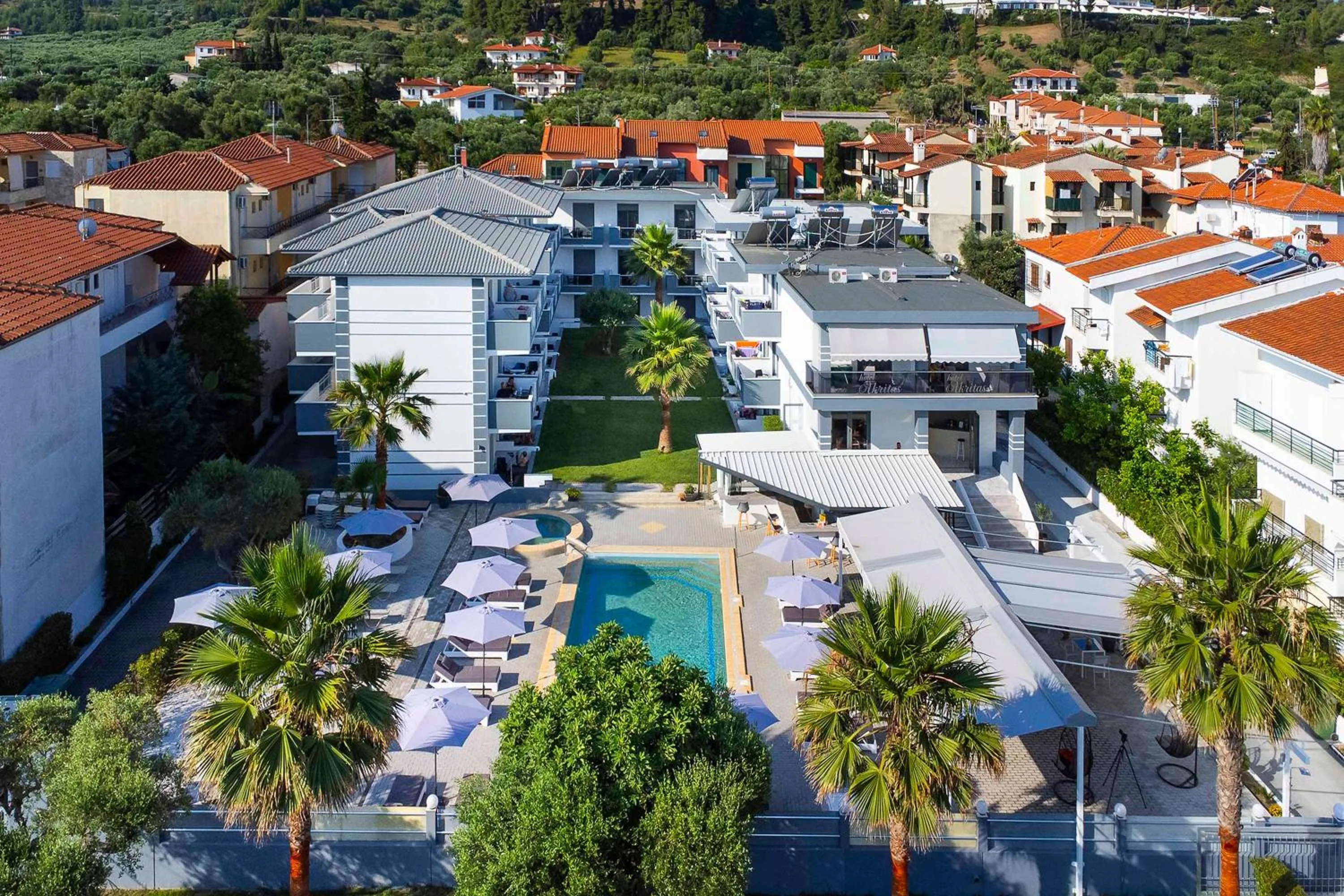 Bird's eye view in Akritas Hotel Pefkochori