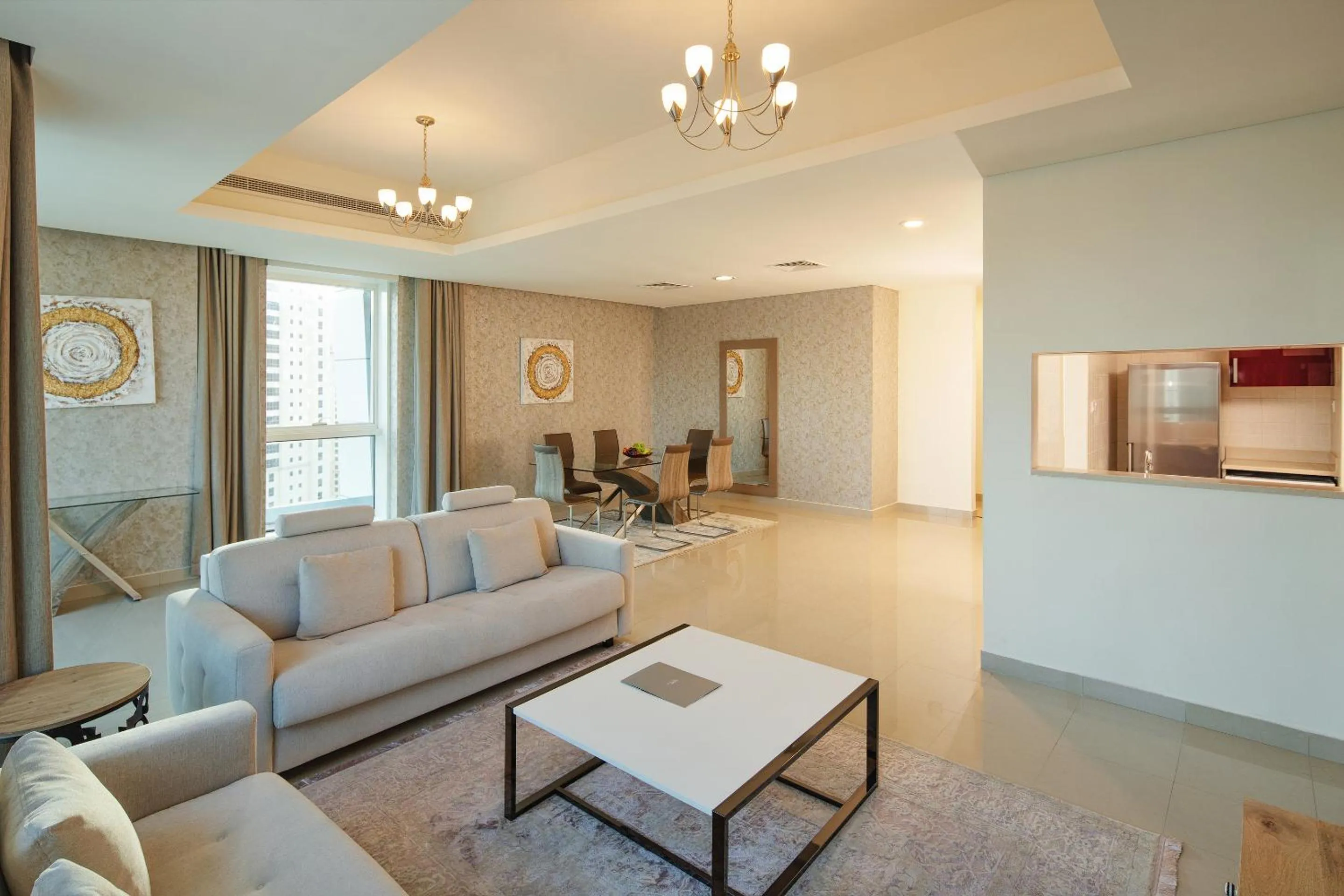 Living room in Barceló Residences Dubai Marina