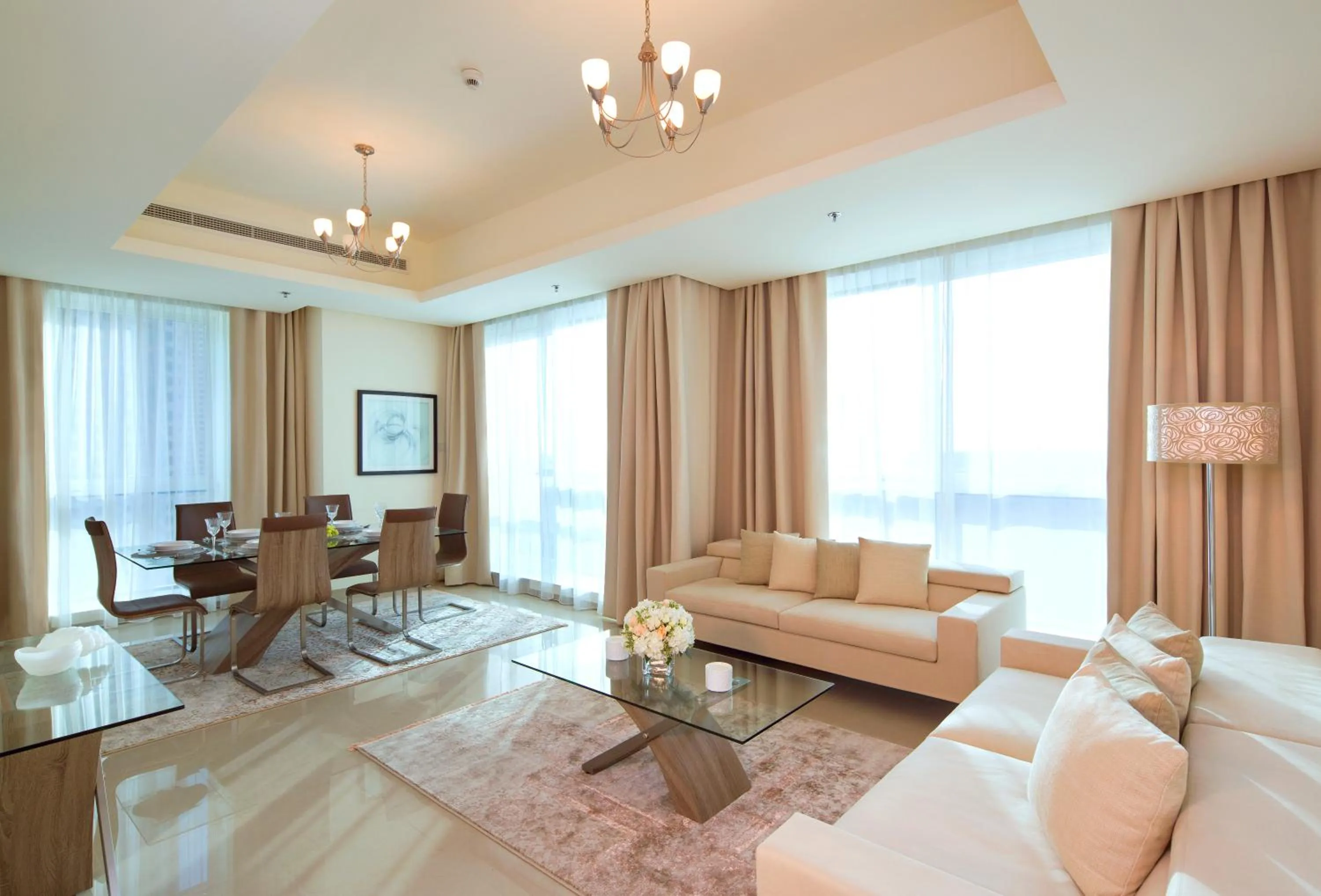 Living room in Barceló Residences Dubai Marina