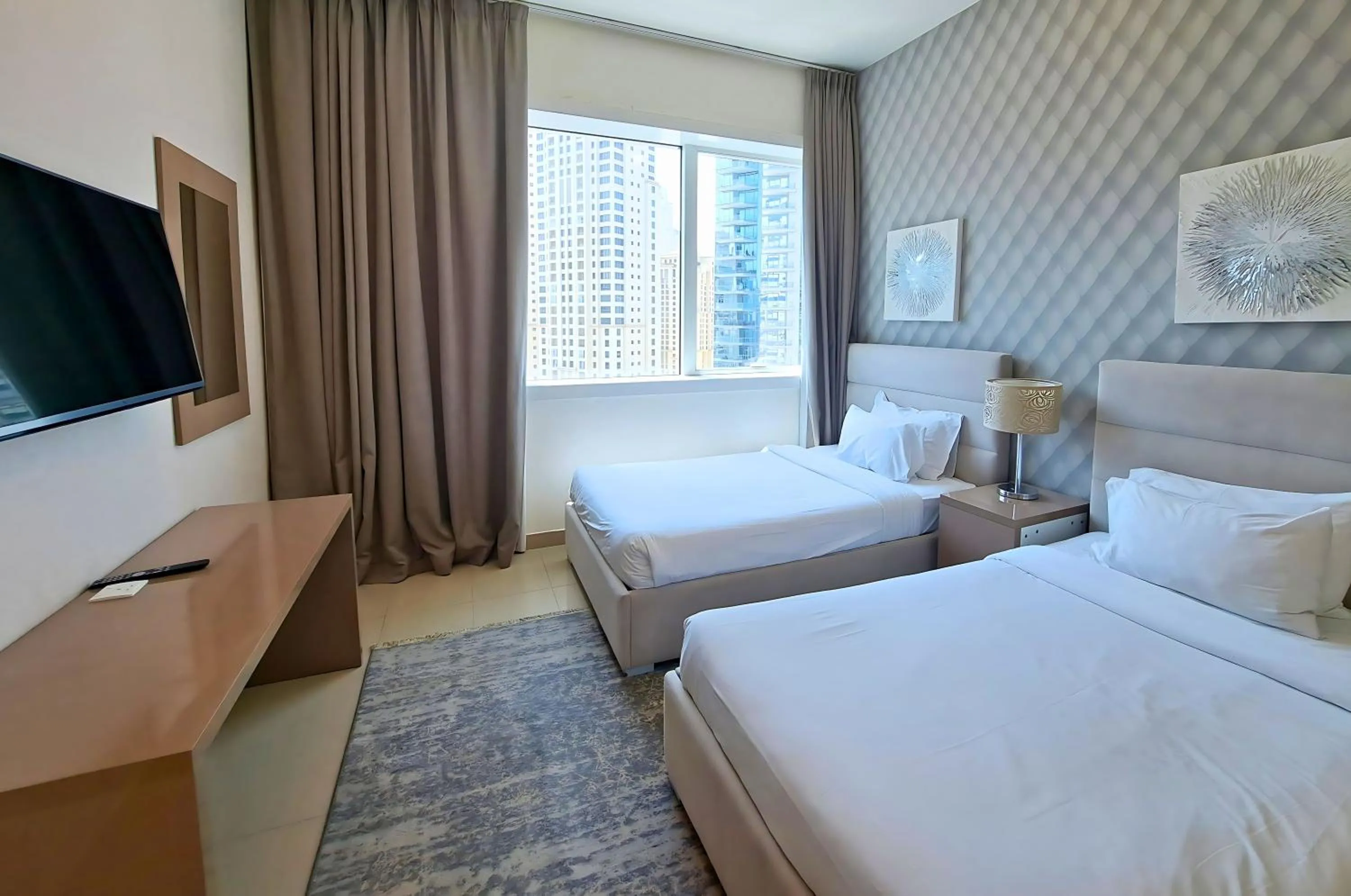Bedroom, Bed in Barceló Residences Dubai Marina