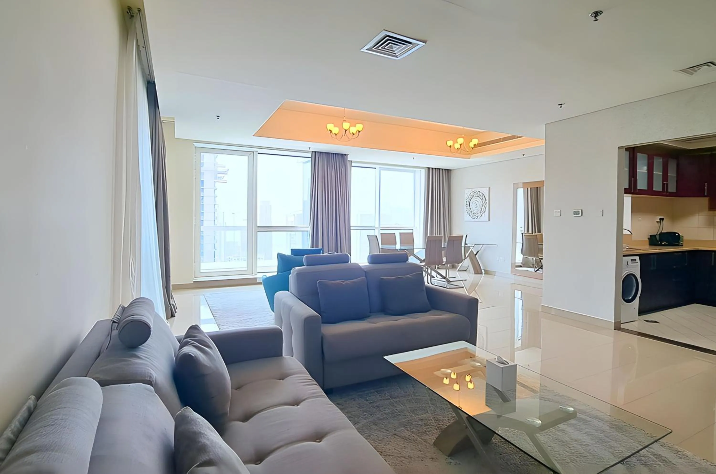 Living room in Barceló Residences Dubai Marina