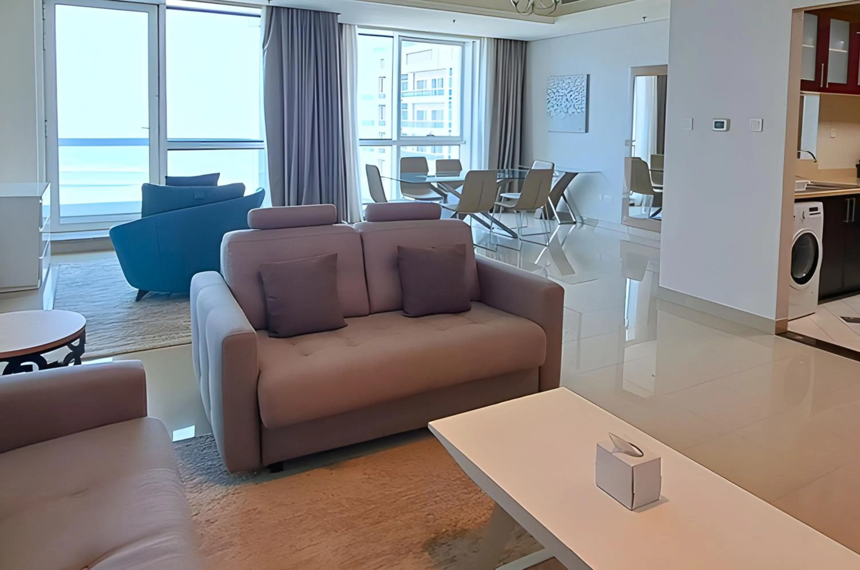 Living room in Barceló Residences Dubai Marina