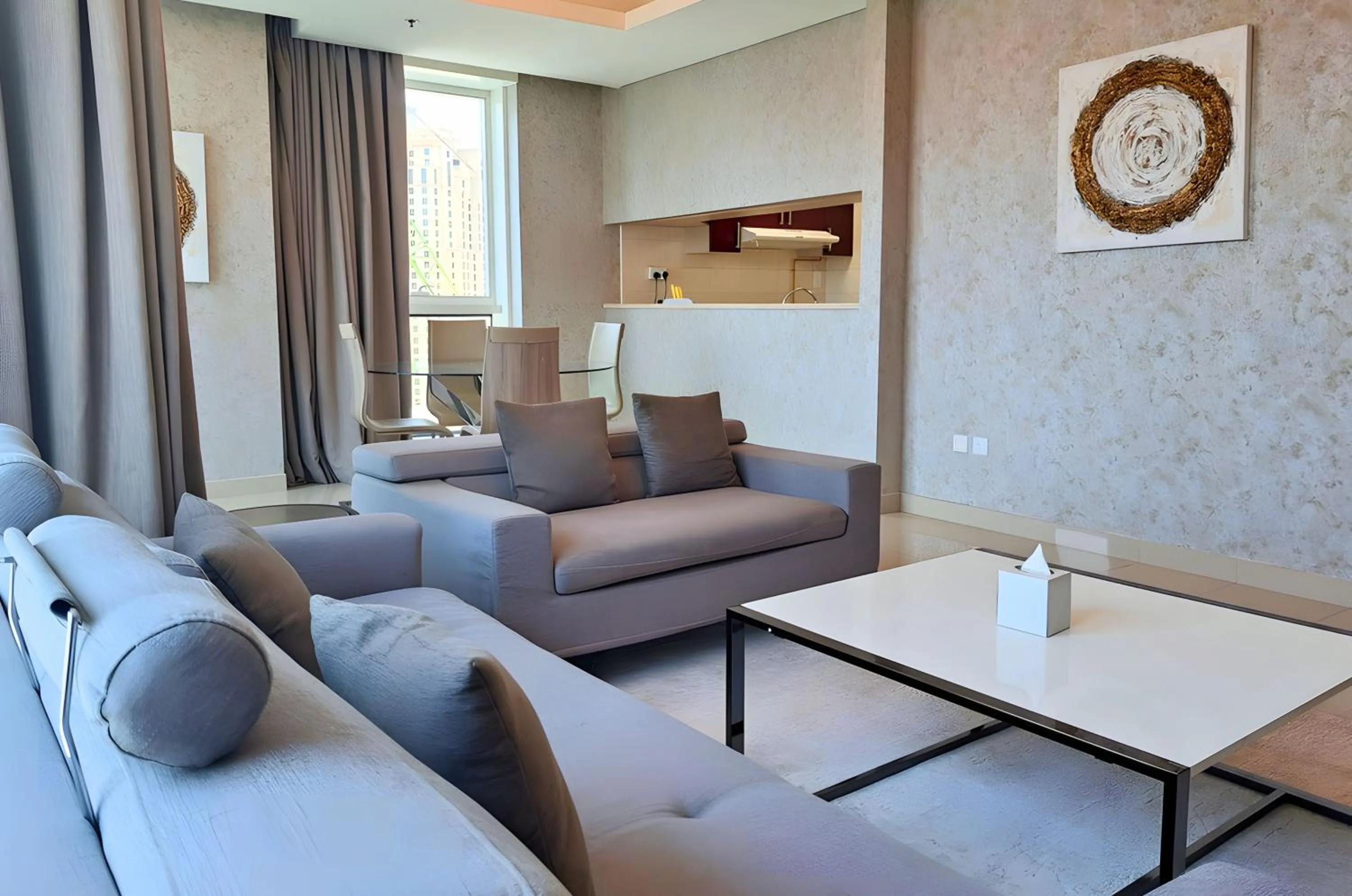 Living room in Barceló Residences Dubai Marina