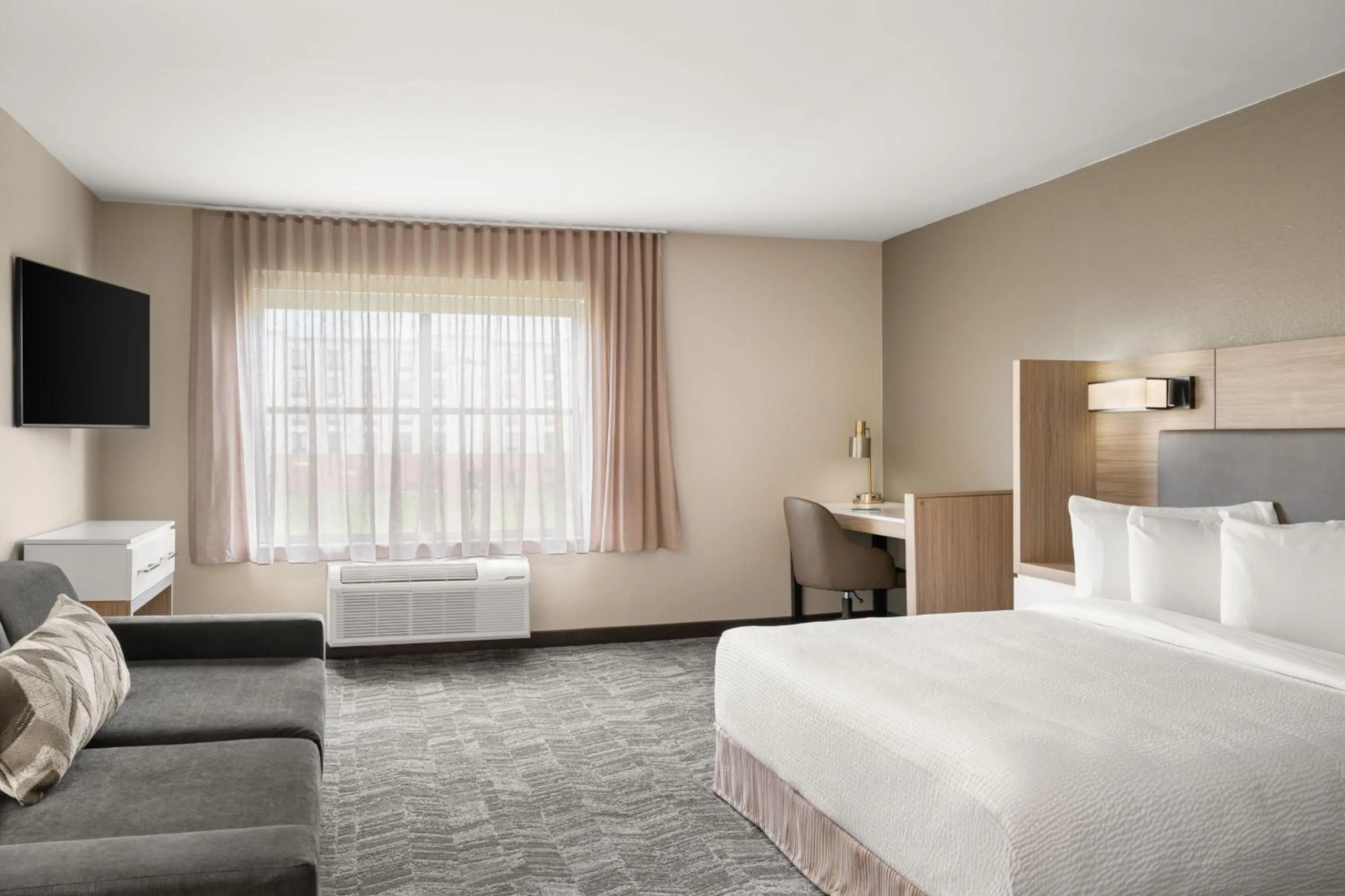 Photo of the whole room, Bed in SpringHill Suites by Marriott Chicago Bolingbrook