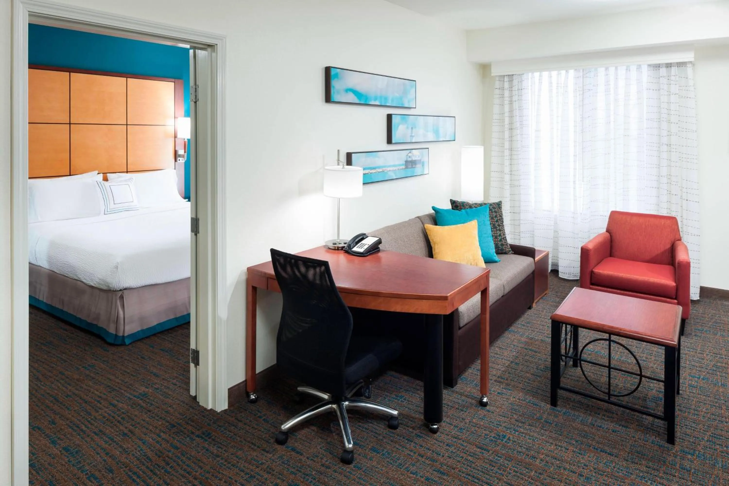 Bedroom, Bed in Residence Inn by Marriott Chicago Lake Forest/Mettawa
