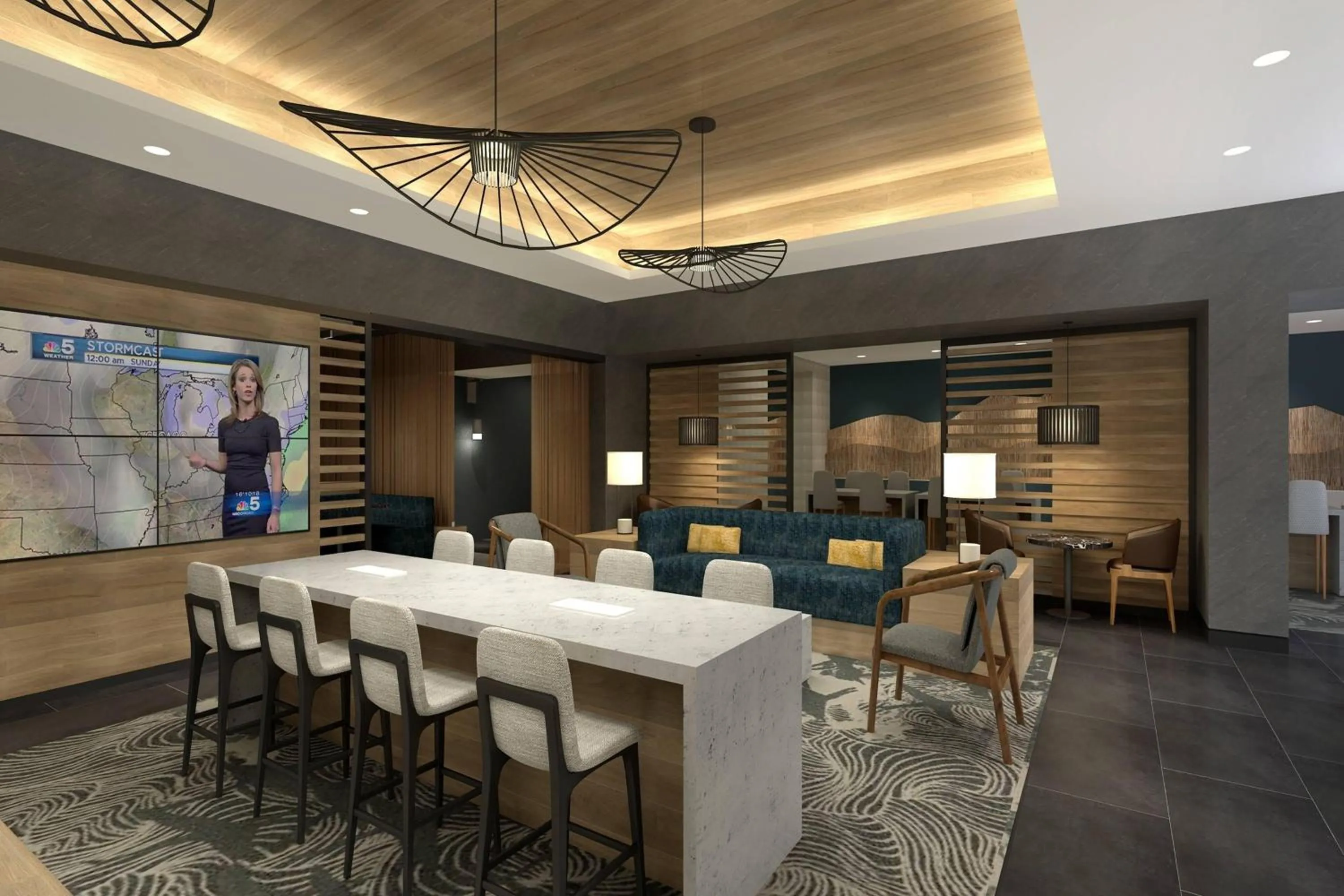 Lobby or reception in Chicago Marriott Schaumburg