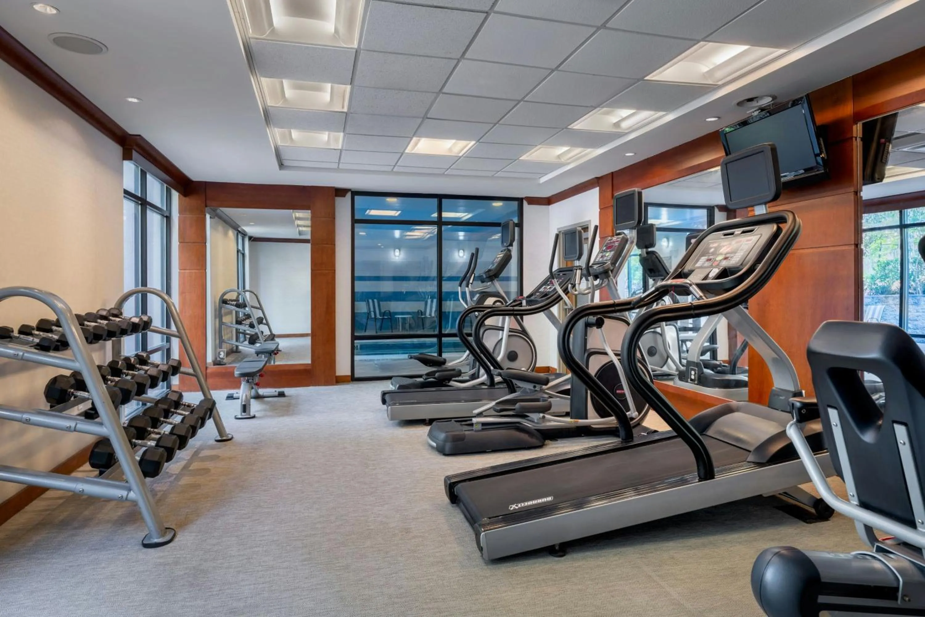 Fitness centre/facilities in SpringHill Suites by Marriott Charleston North