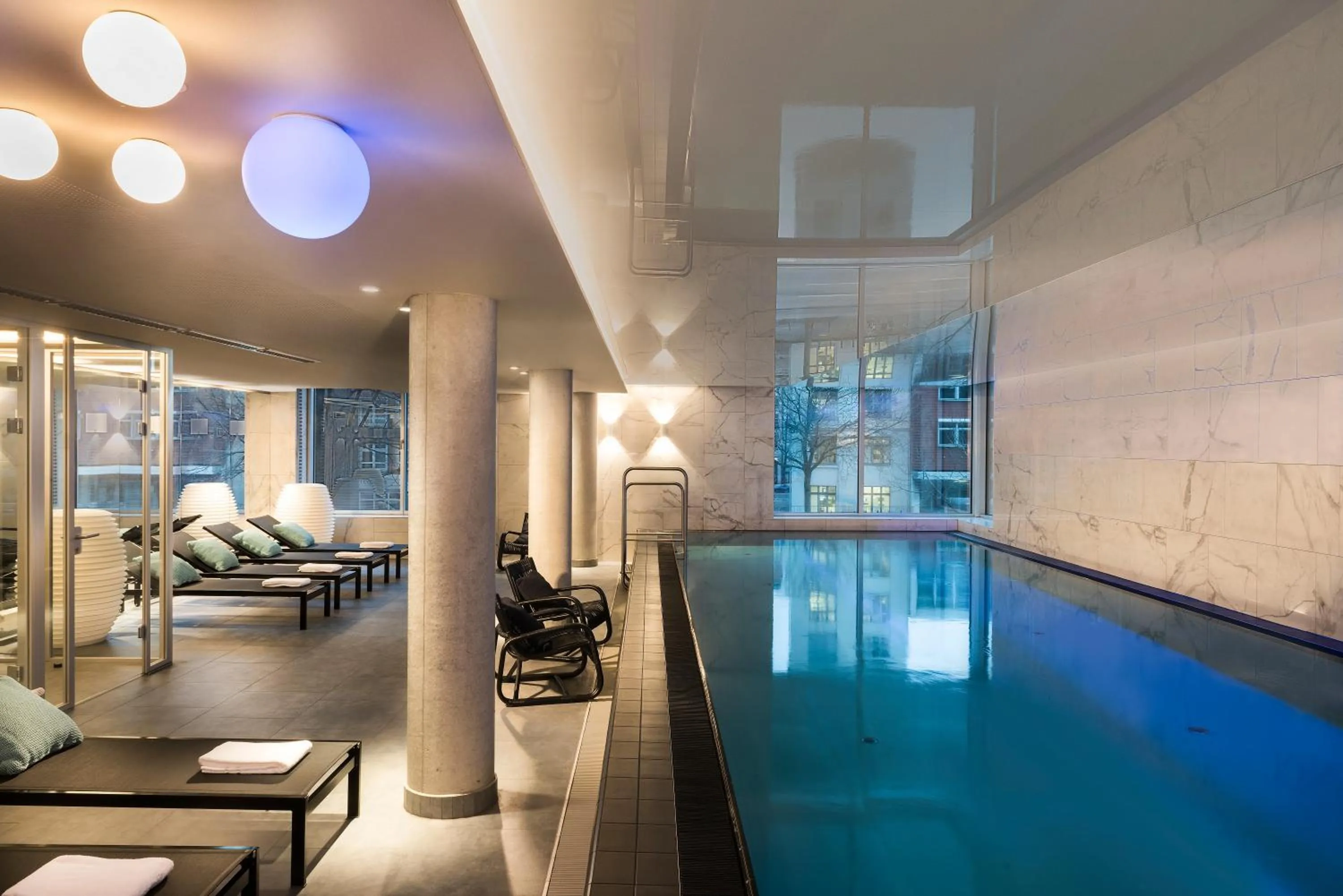 Swimming pool in Adina Apartment Hotel Hamburg Speicherstadt