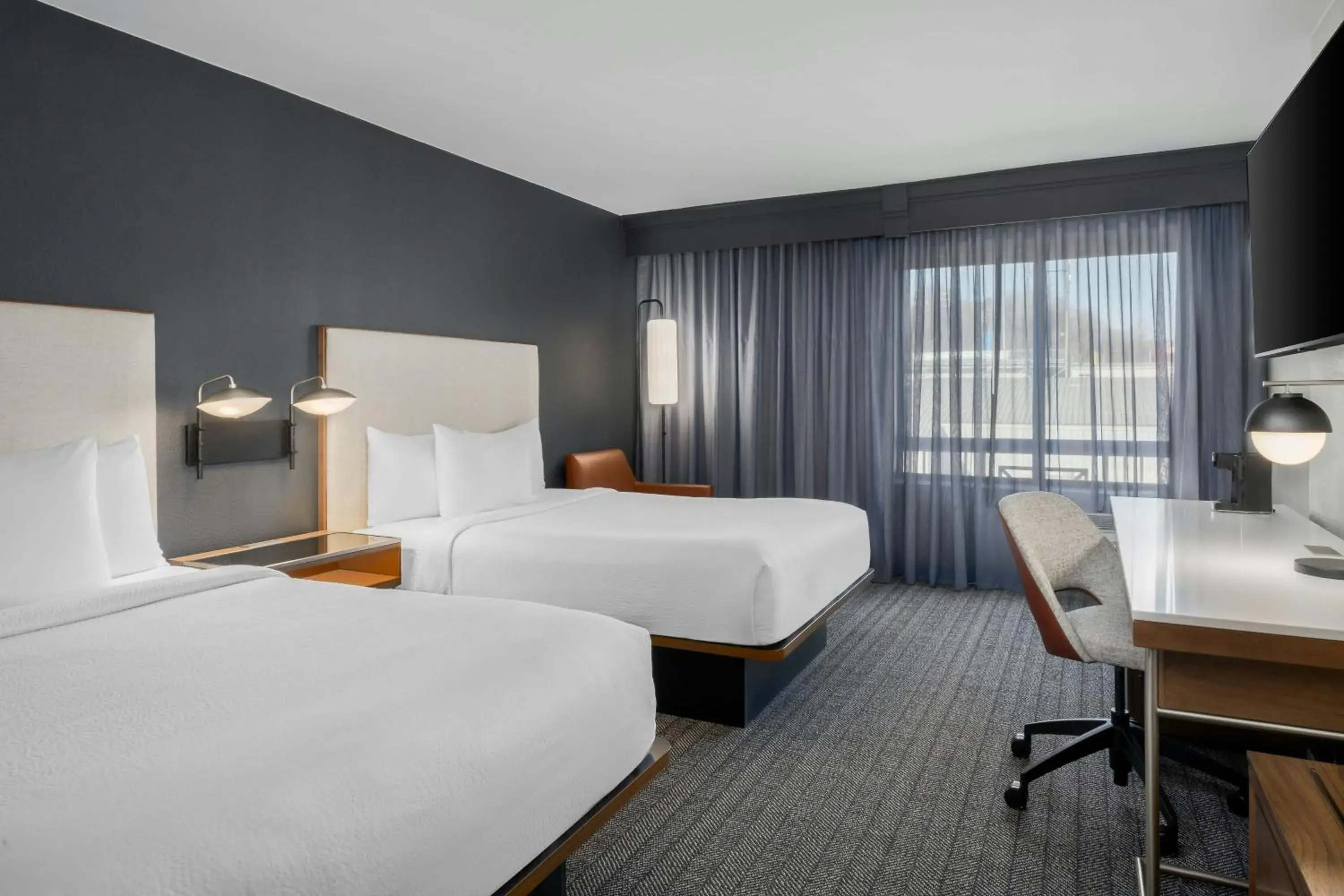 Queen Room with Two Queen Beds - Hearing Accessible in Courtyard by Marriott Chattanooga Downtown Queen Room with Two Queen Beds - Hearing Accessible in Courtyard by Marriott Chattanooga Downtown