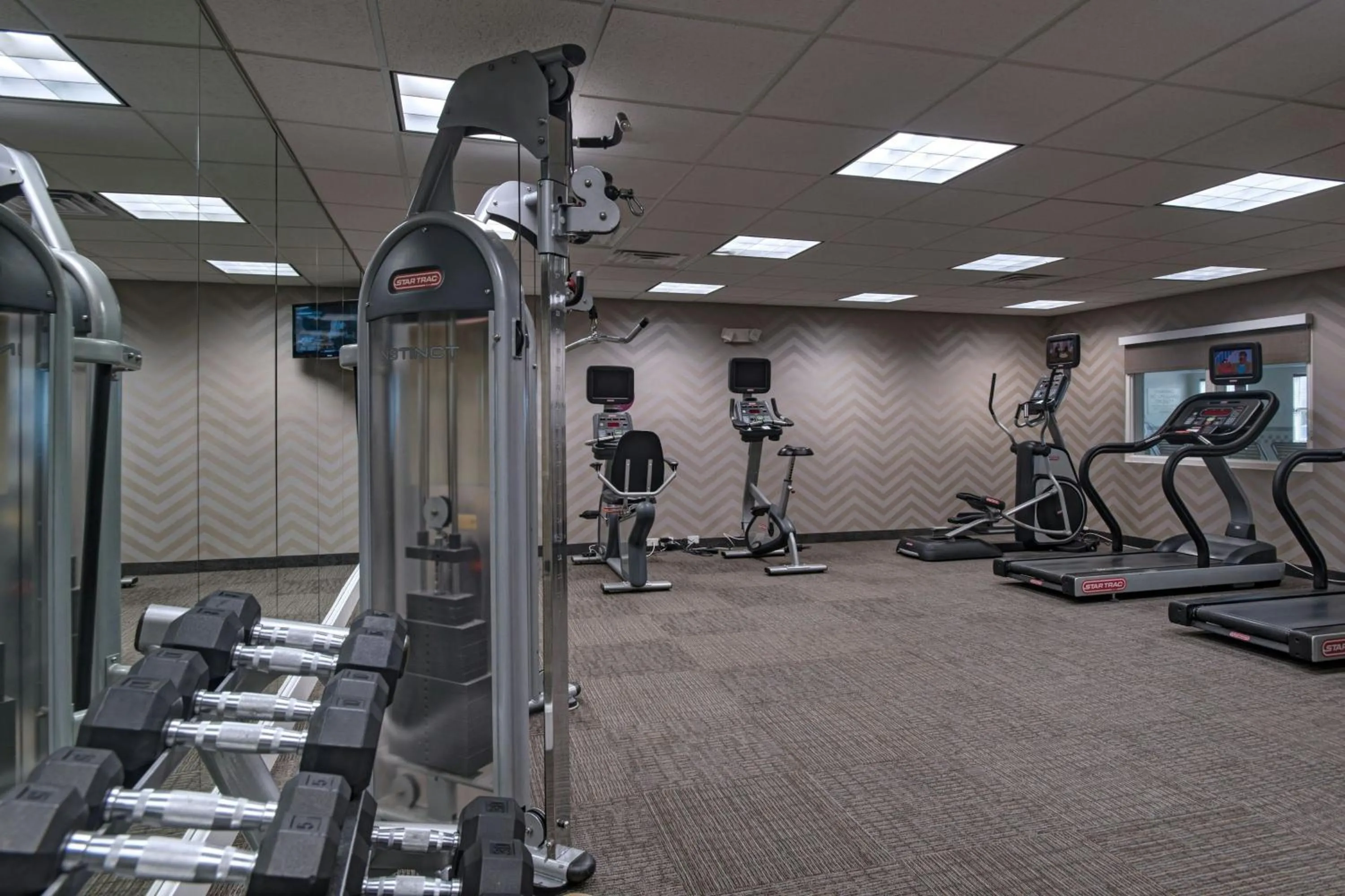 Fitness centre/facilities in Residence Inn Bryan College Station