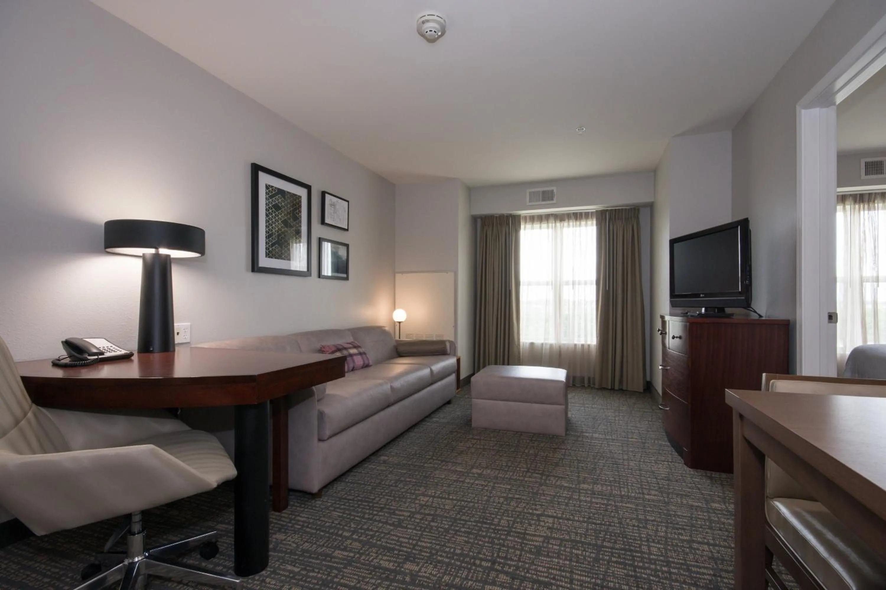 Living room, Bed in Residence Inn Charlotte Concord
