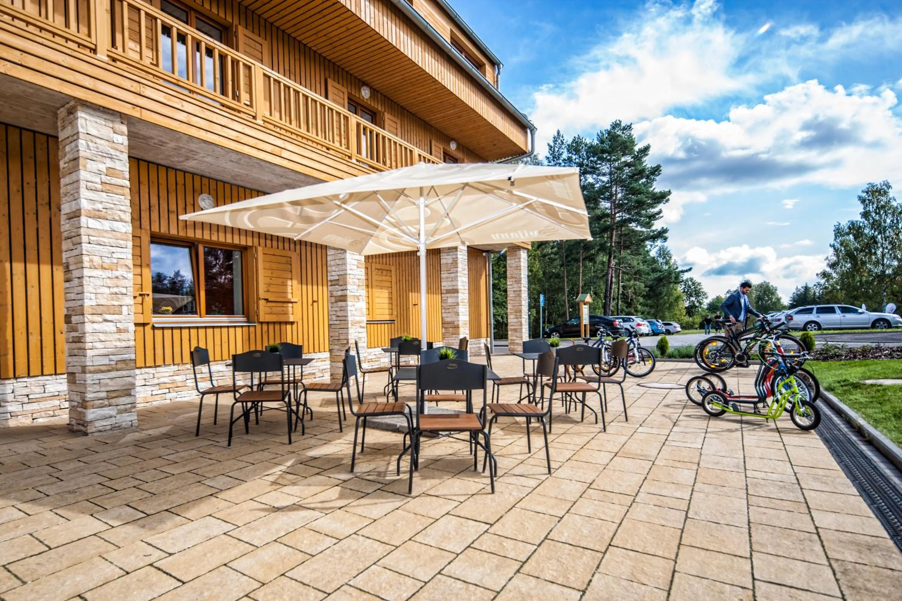 Patio in Hotel Relax Vrchbela