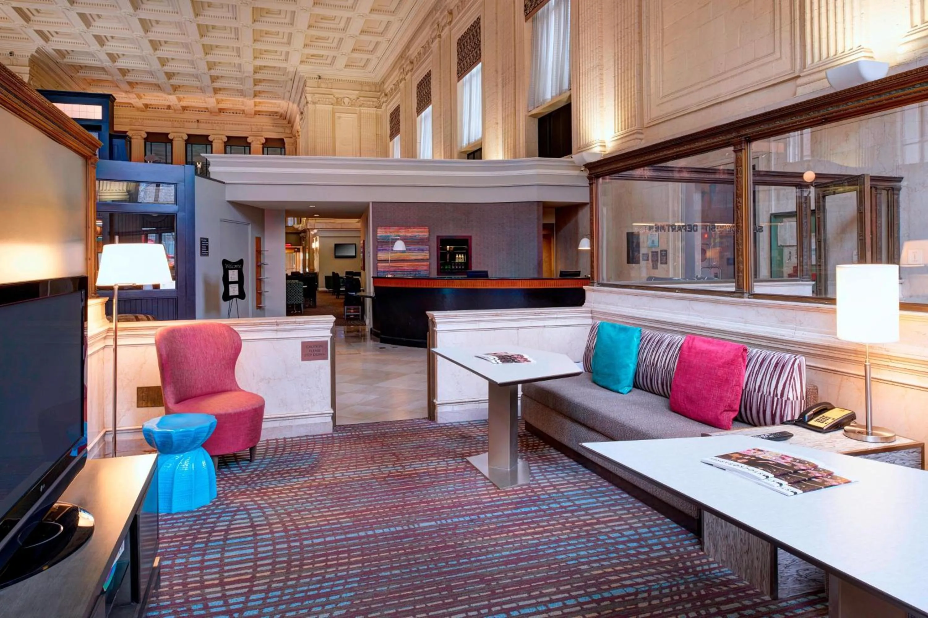 Lobby or reception in Residence Inn Columbus Downtown