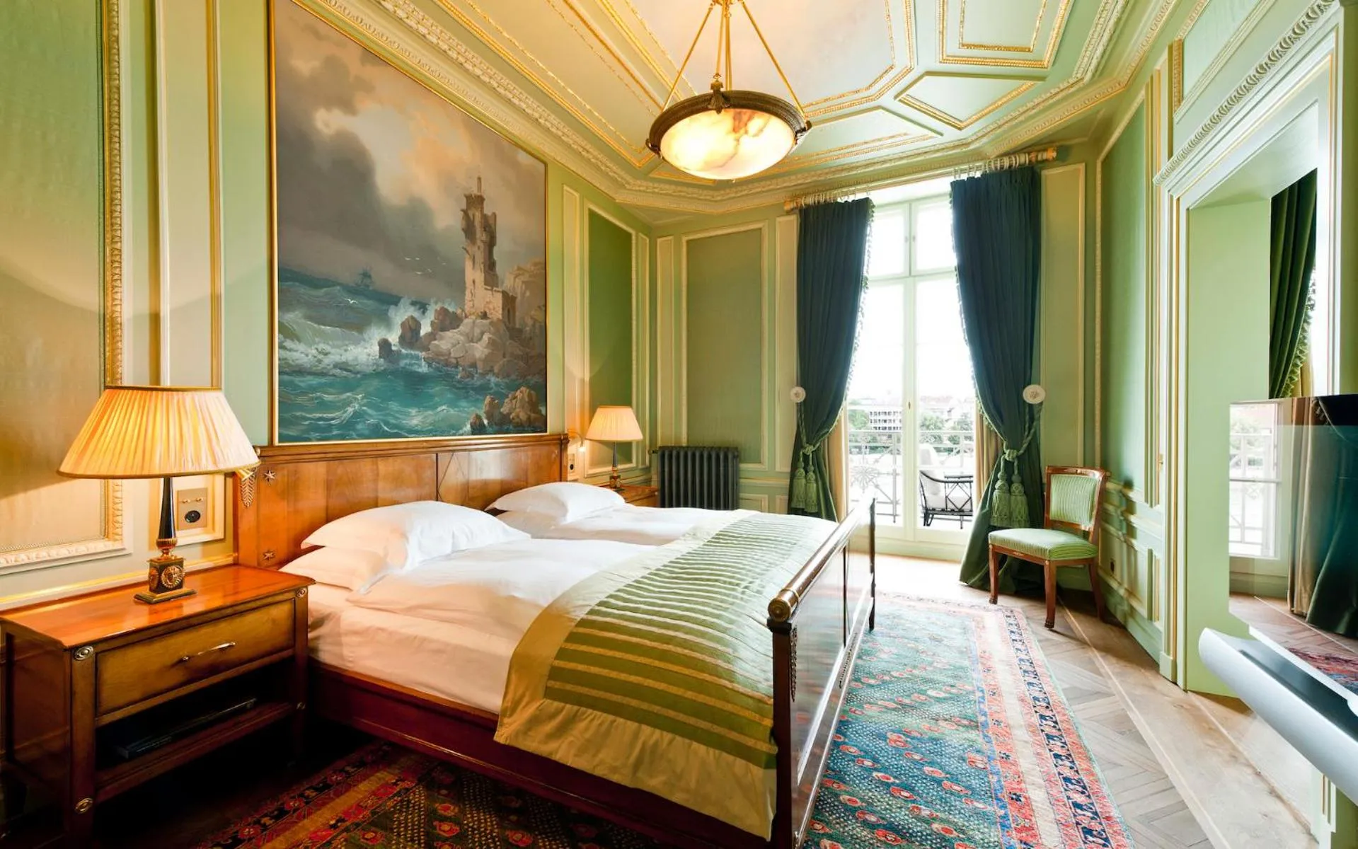 Bedroom, Bed in Grand Hotel LES TROIS ROIS