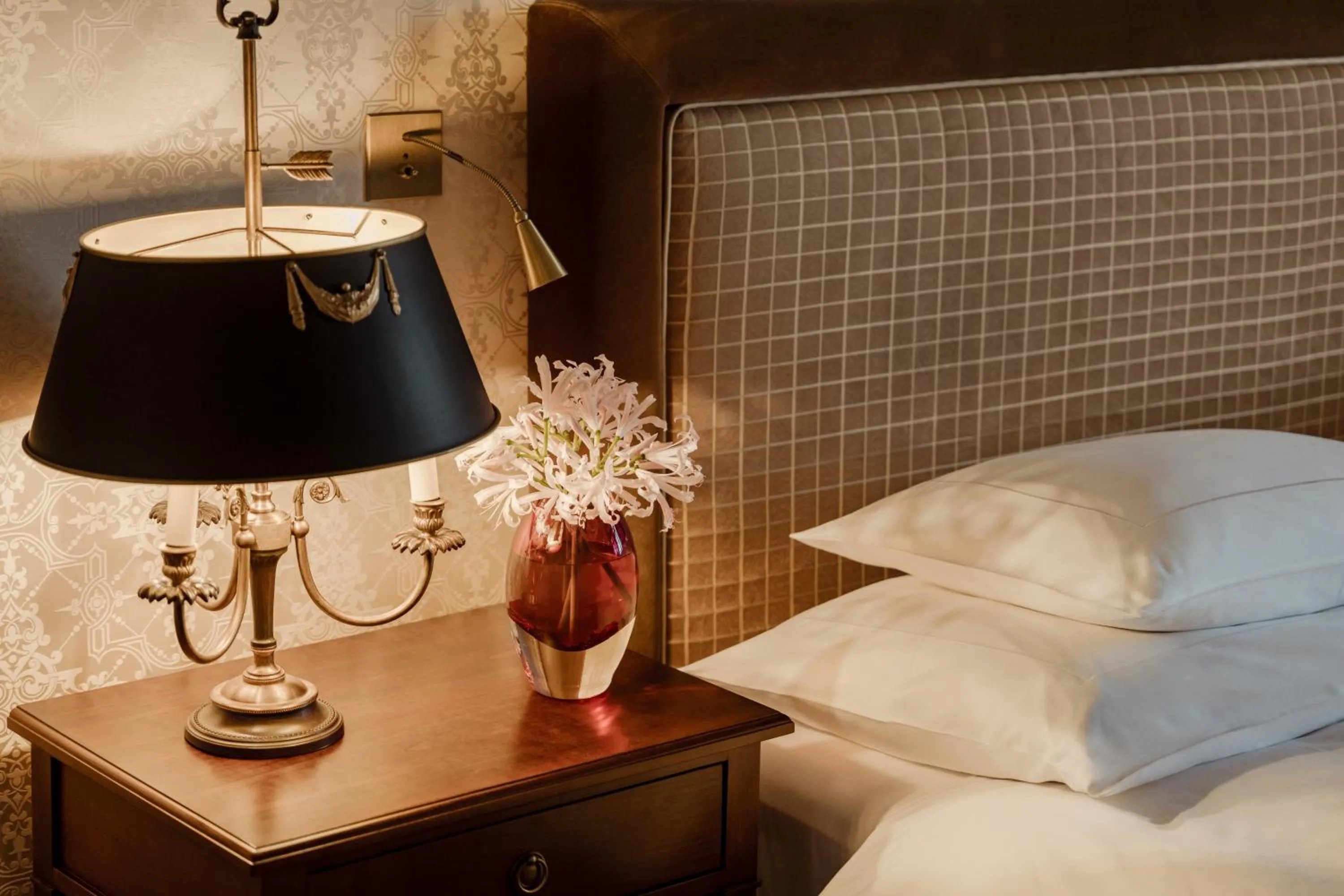 Photo of the whole room, Bed in Grand Hotel LES TROIS ROIS