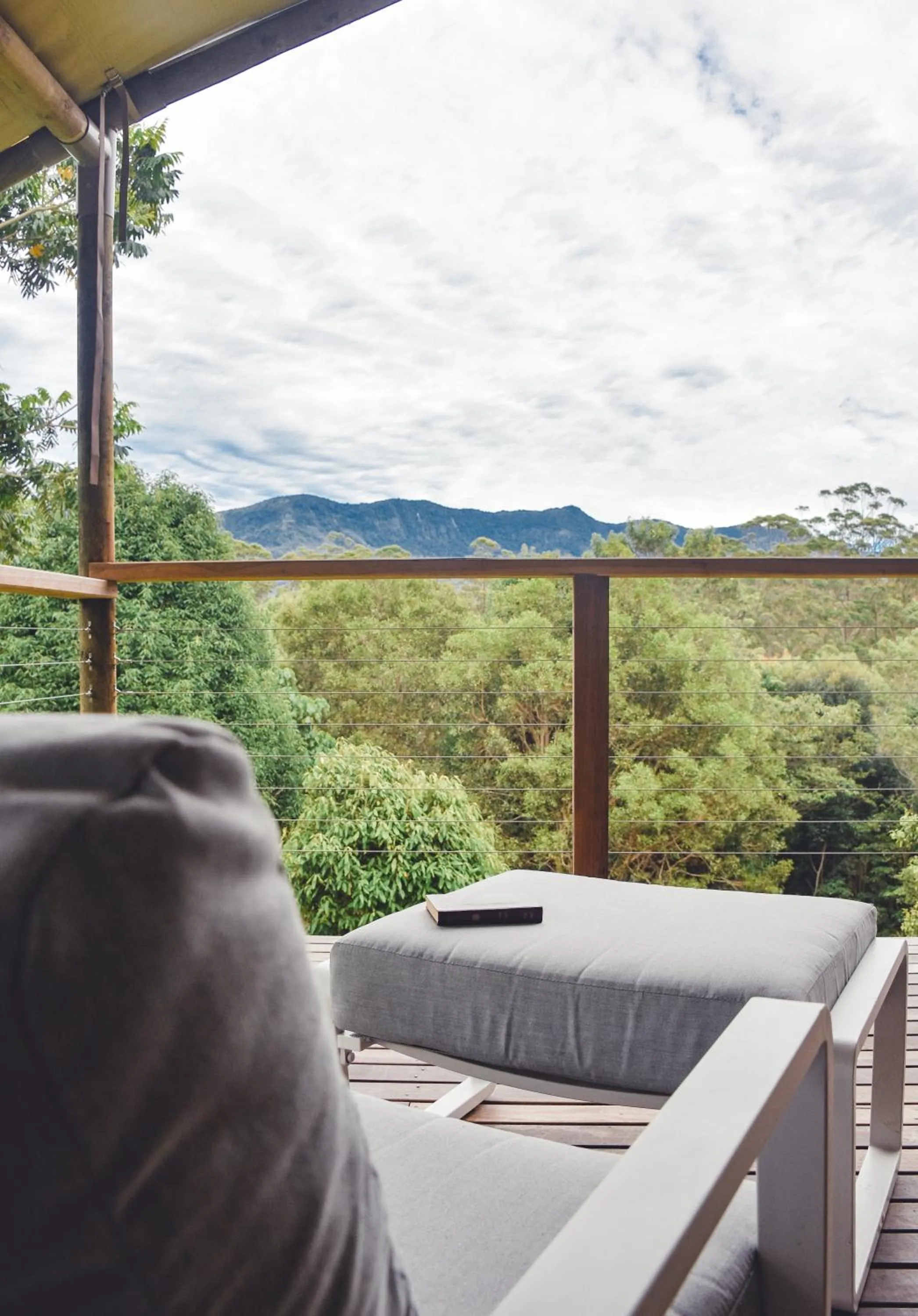 Balcony/Terrace in Silk Pavilions Glamping