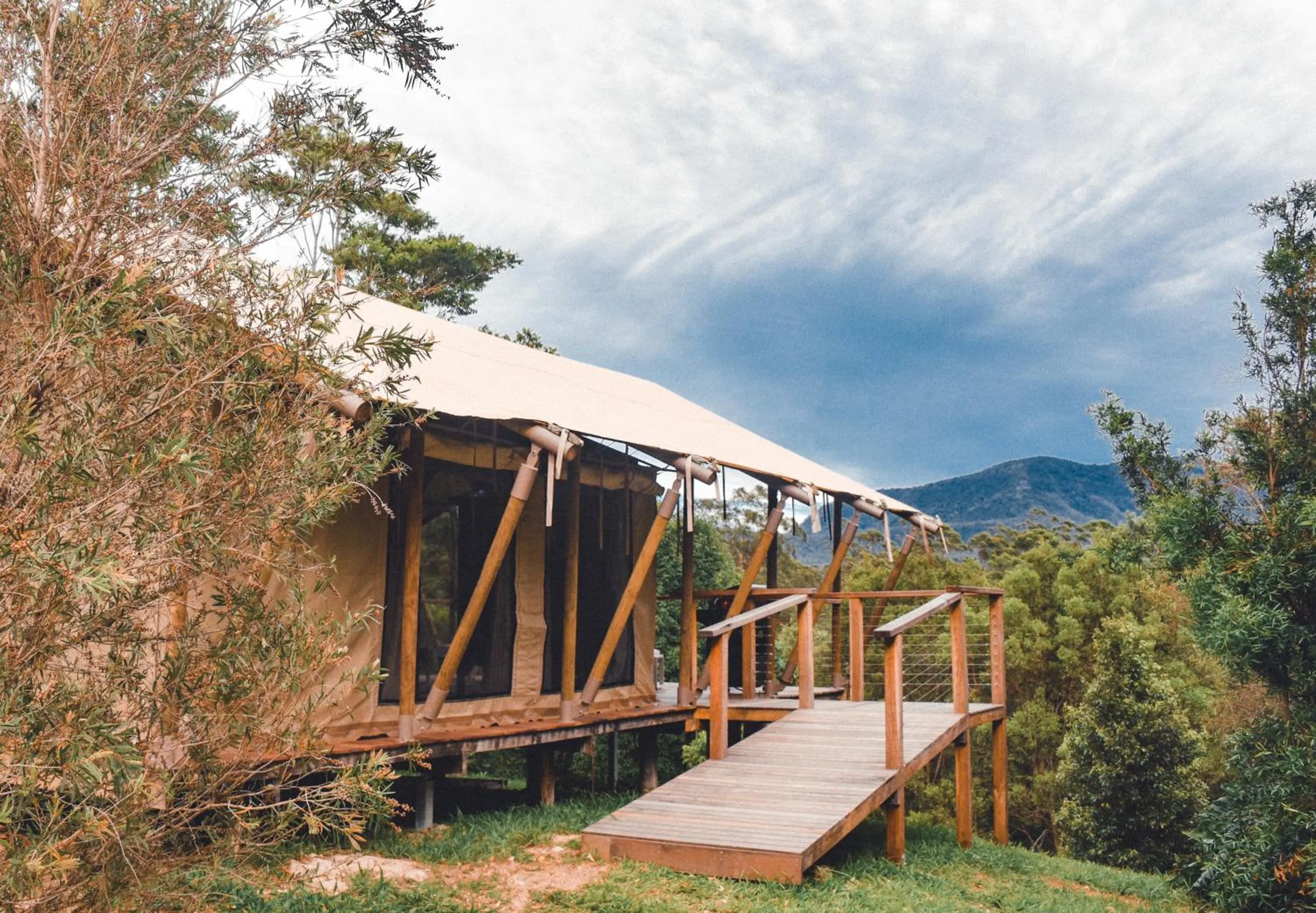Garden in Silk Pavilions Glamping