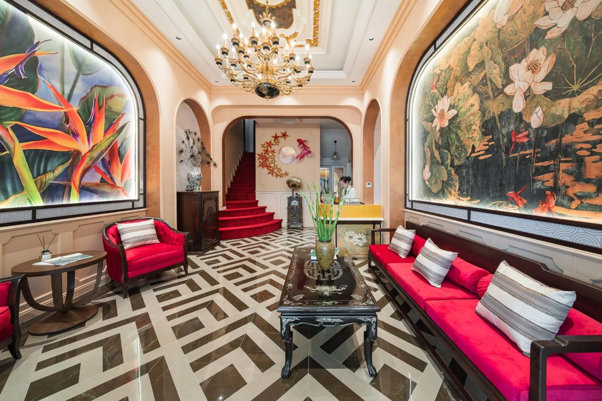 Lobby or reception in Hanoi Little Town Hotel