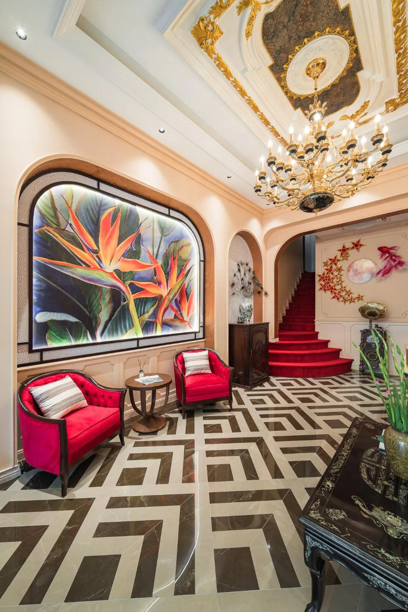 Lobby or reception in Hanoi Little Town Hotel