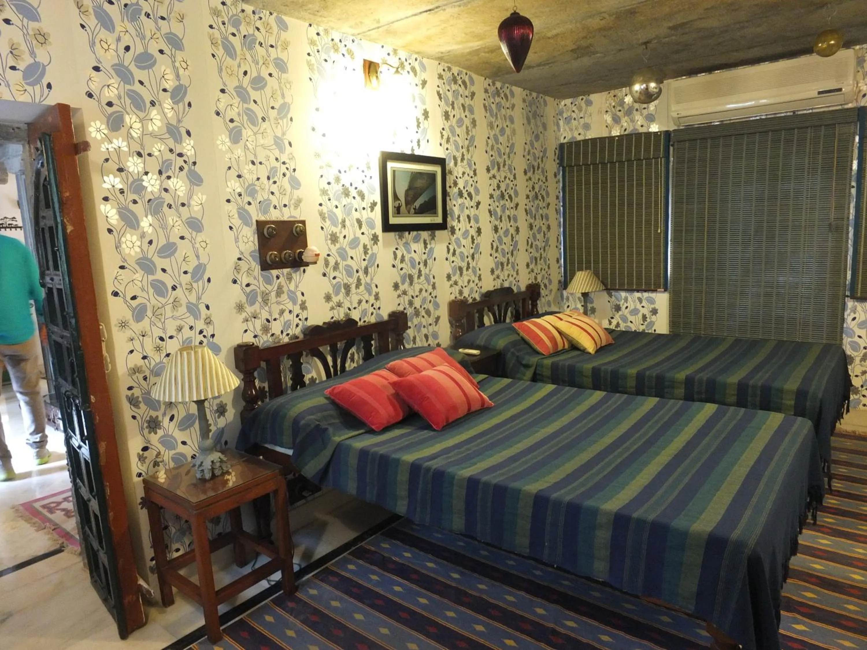 Bed in Udai Bilas Palace